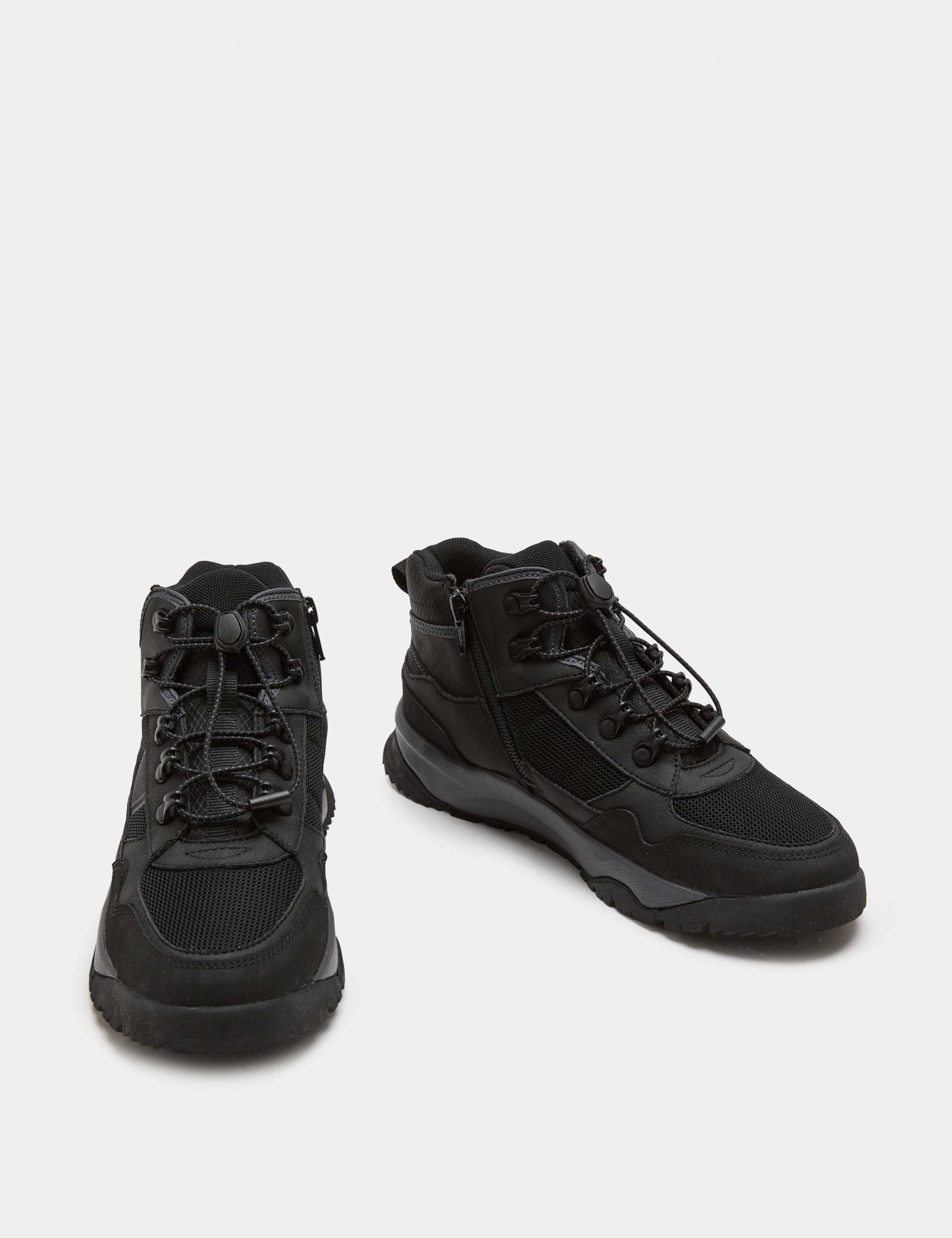 Kids' Suede Hiker Tech Ankle Boots (4 Small - 7 Large) 1 of 3
