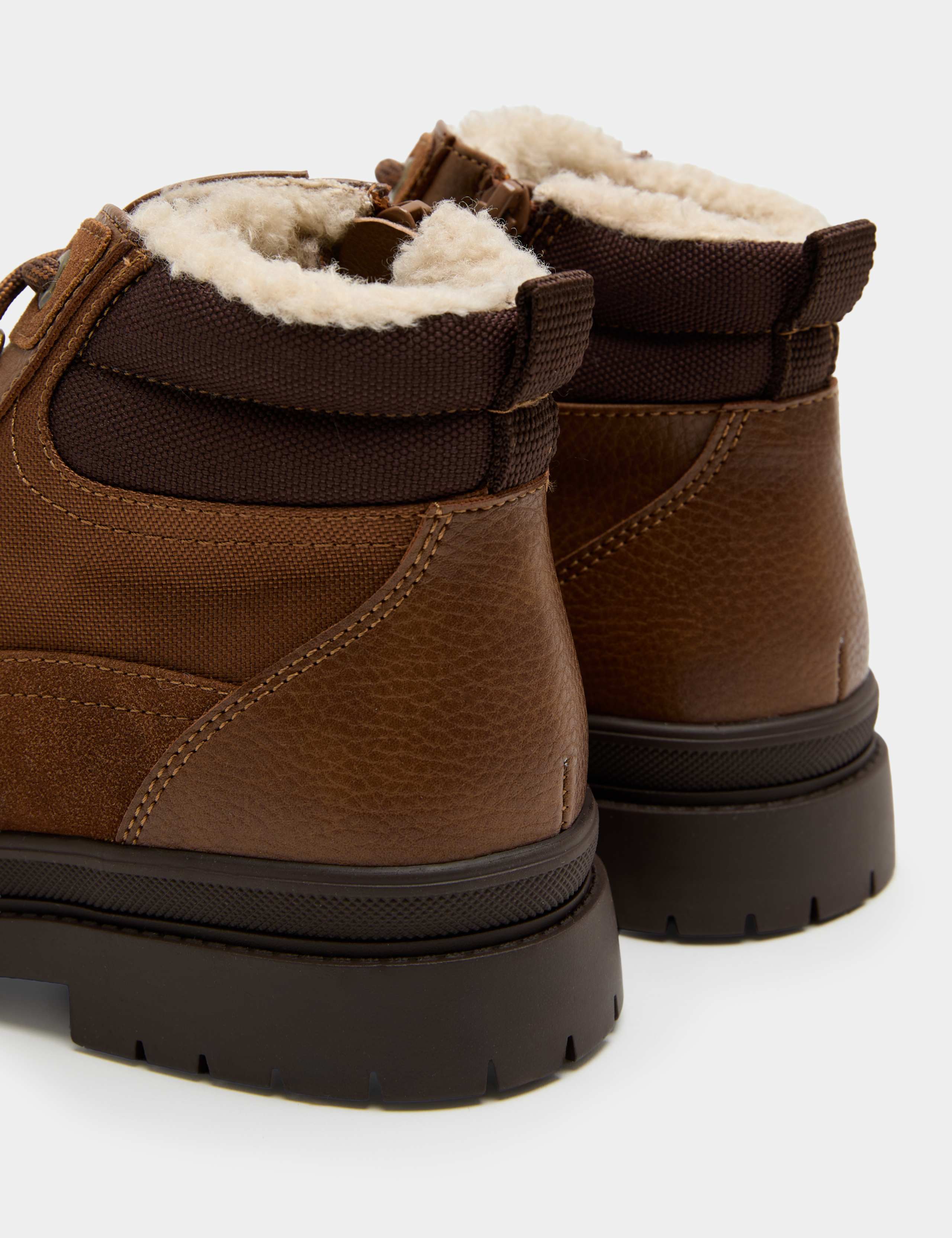 Kids' Lace Up Warm Lined Hiker Boots (6 Small - 4 Large) 3 of 3