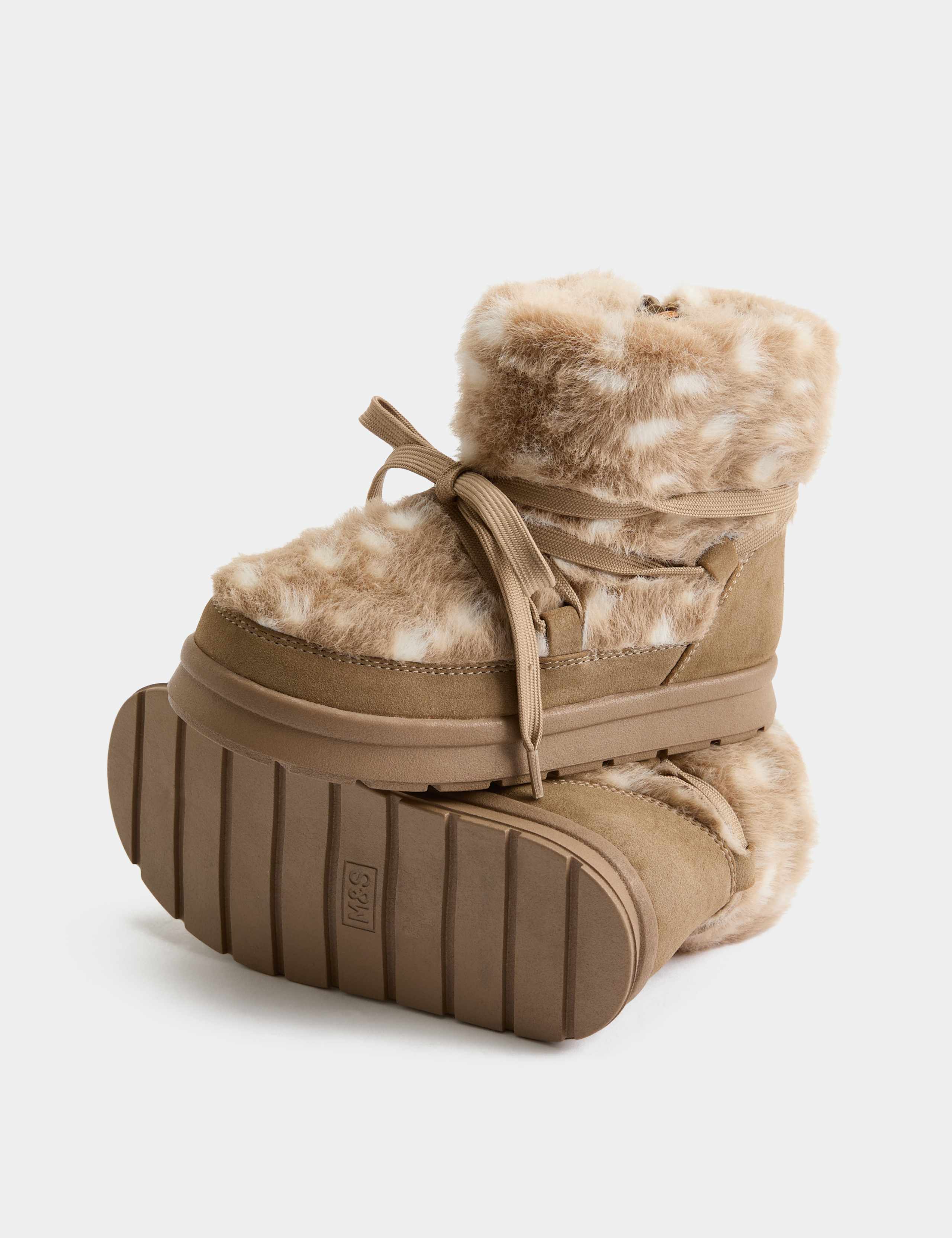 Doe Faux Fur Fashion Snow Boots (4 Small - 6 Large) 3 of 3