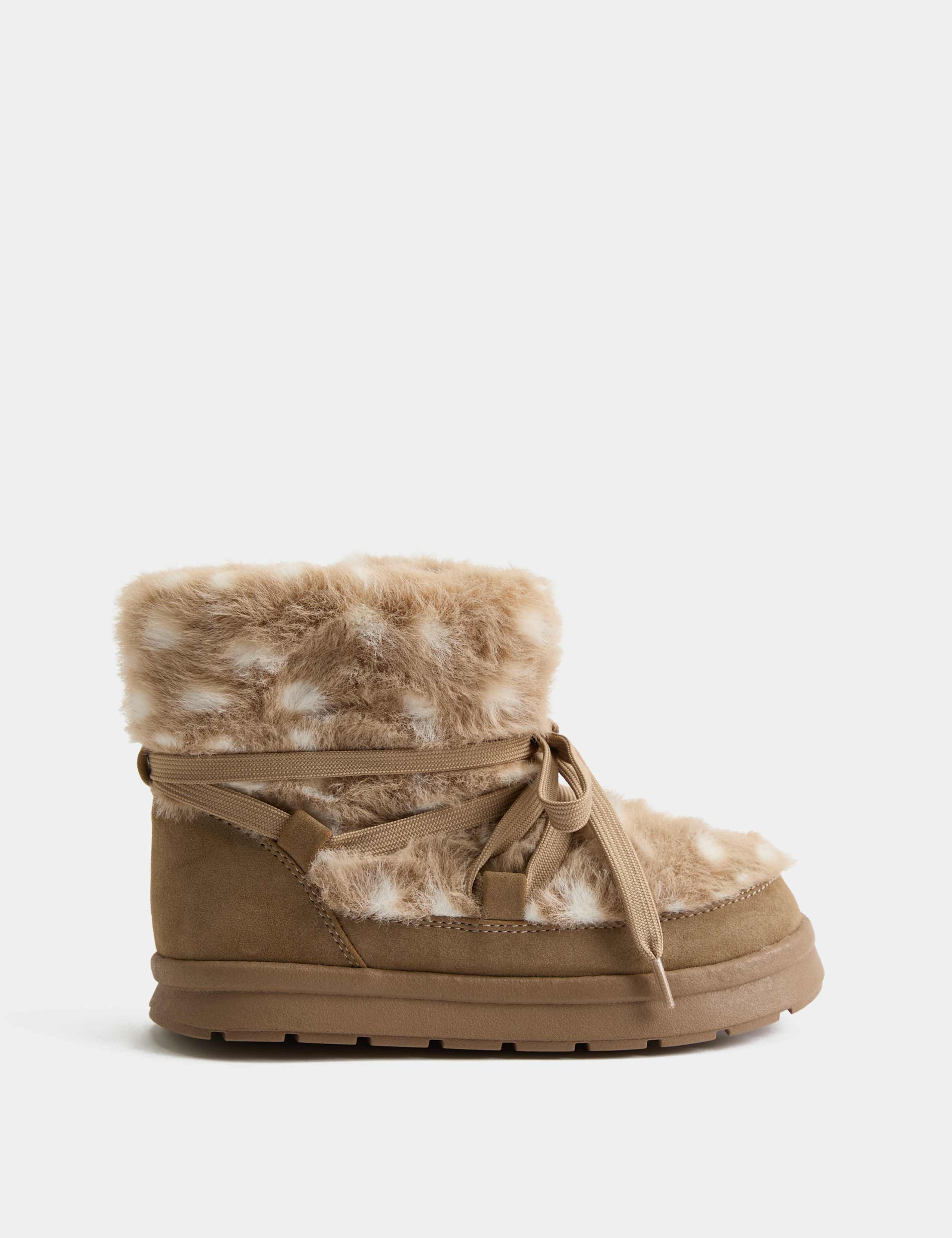 Doe Faux Fur Fashion Snow Boots (4 Small - 6 Large) 2 of 3