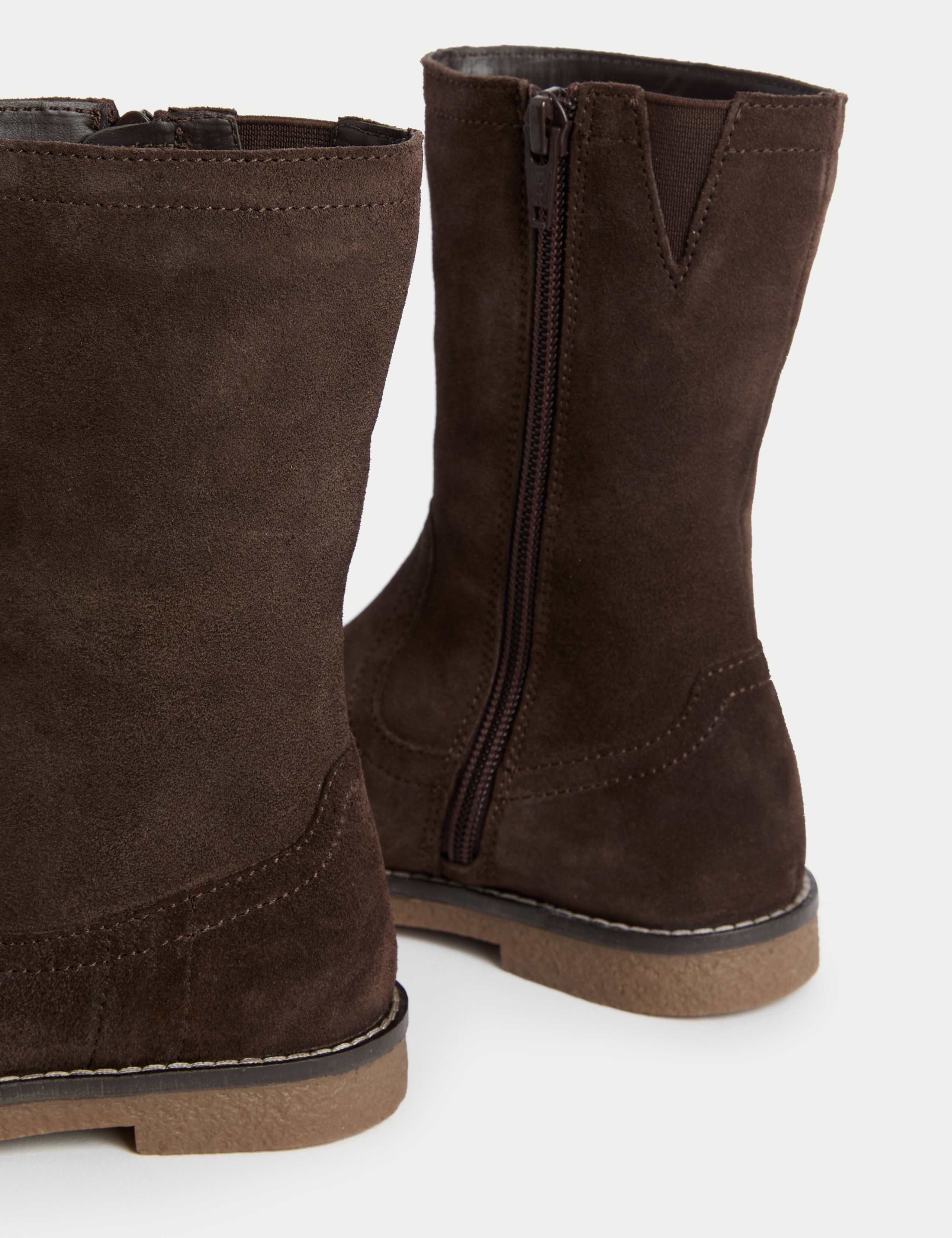 Kid's Suede Boots (4 Small-2 Large) 3 of 4