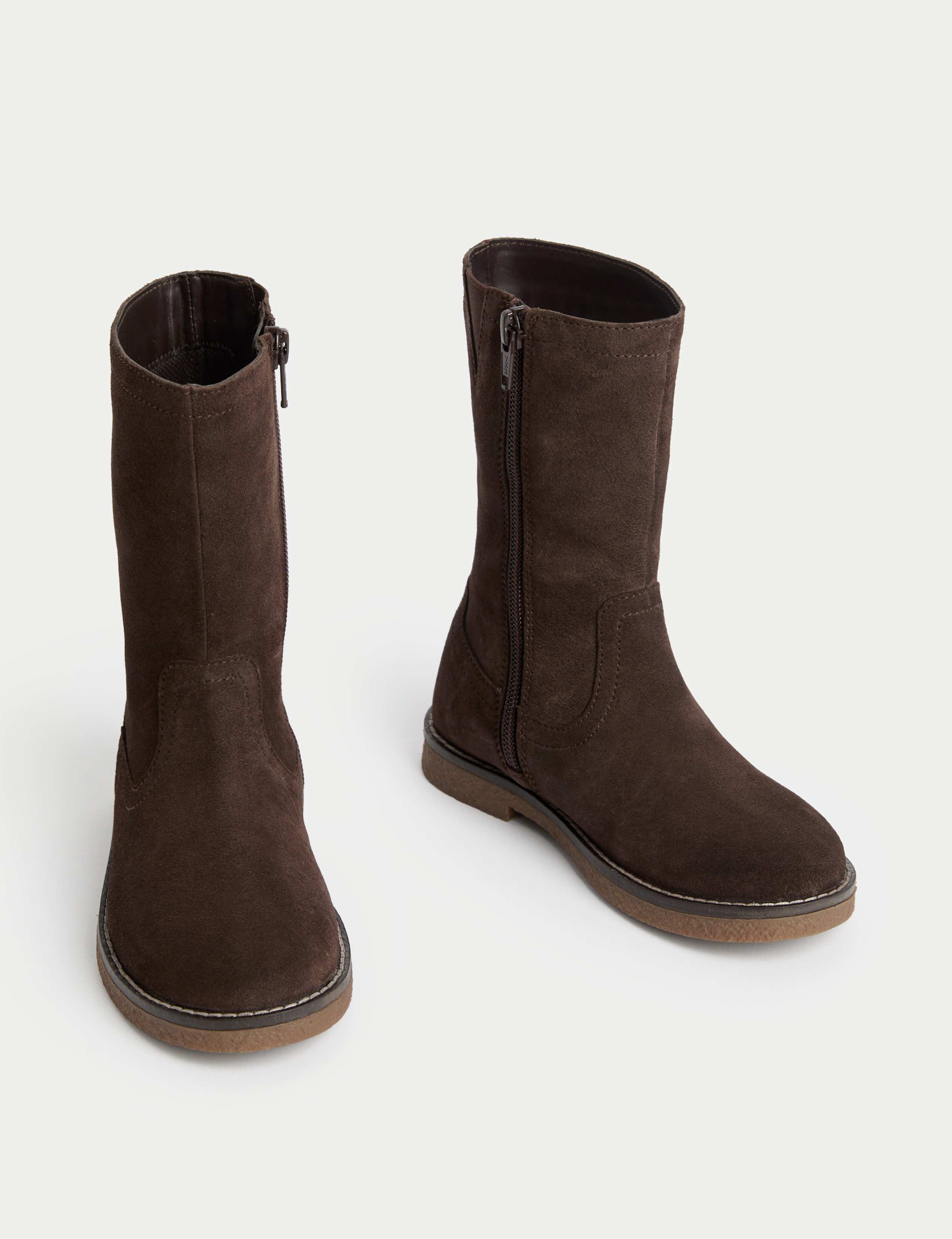 Kid's Suede Boots (4 Small-2 Large) 2 of 4