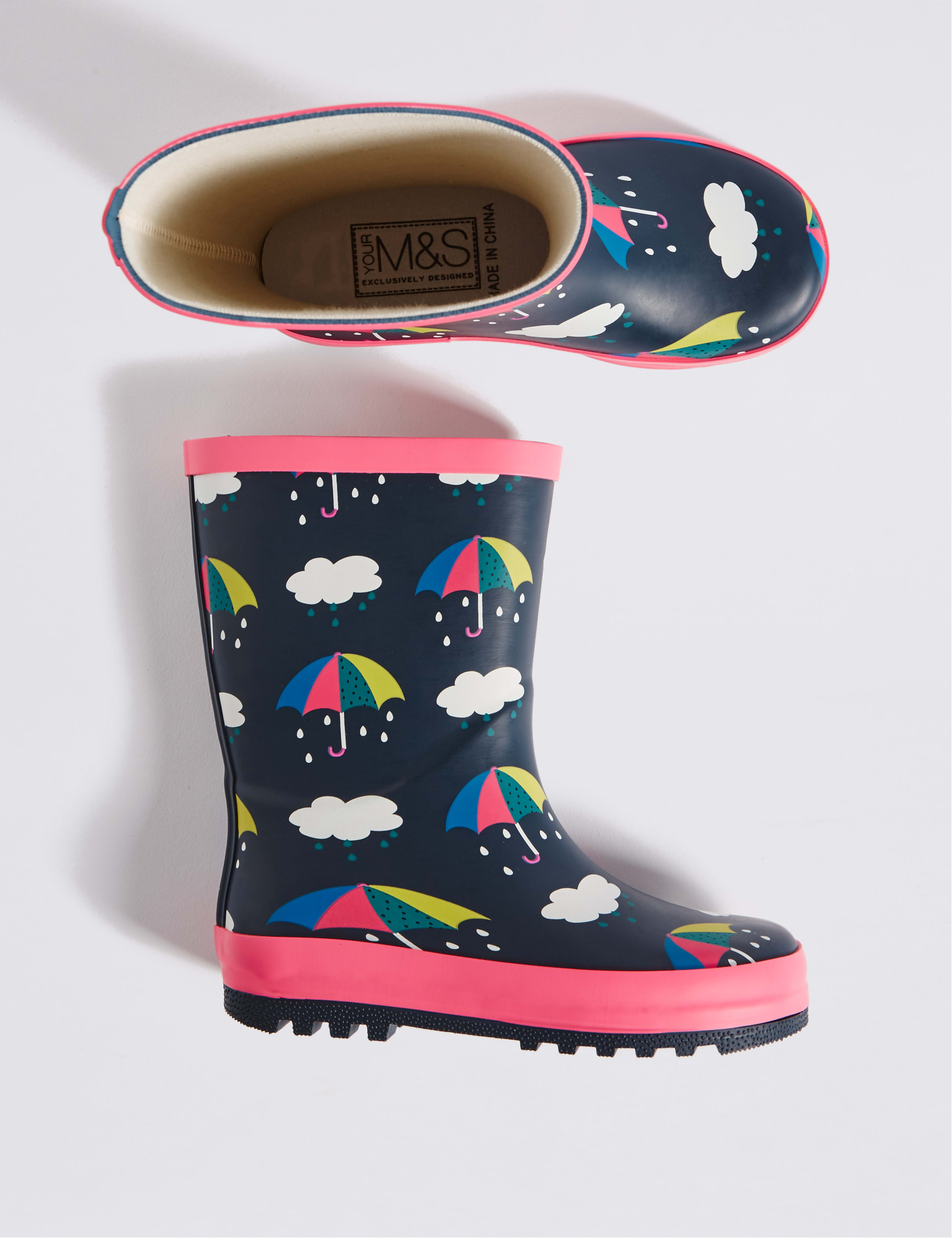 Kids' Novelty Umbrella Wellies M&S IE