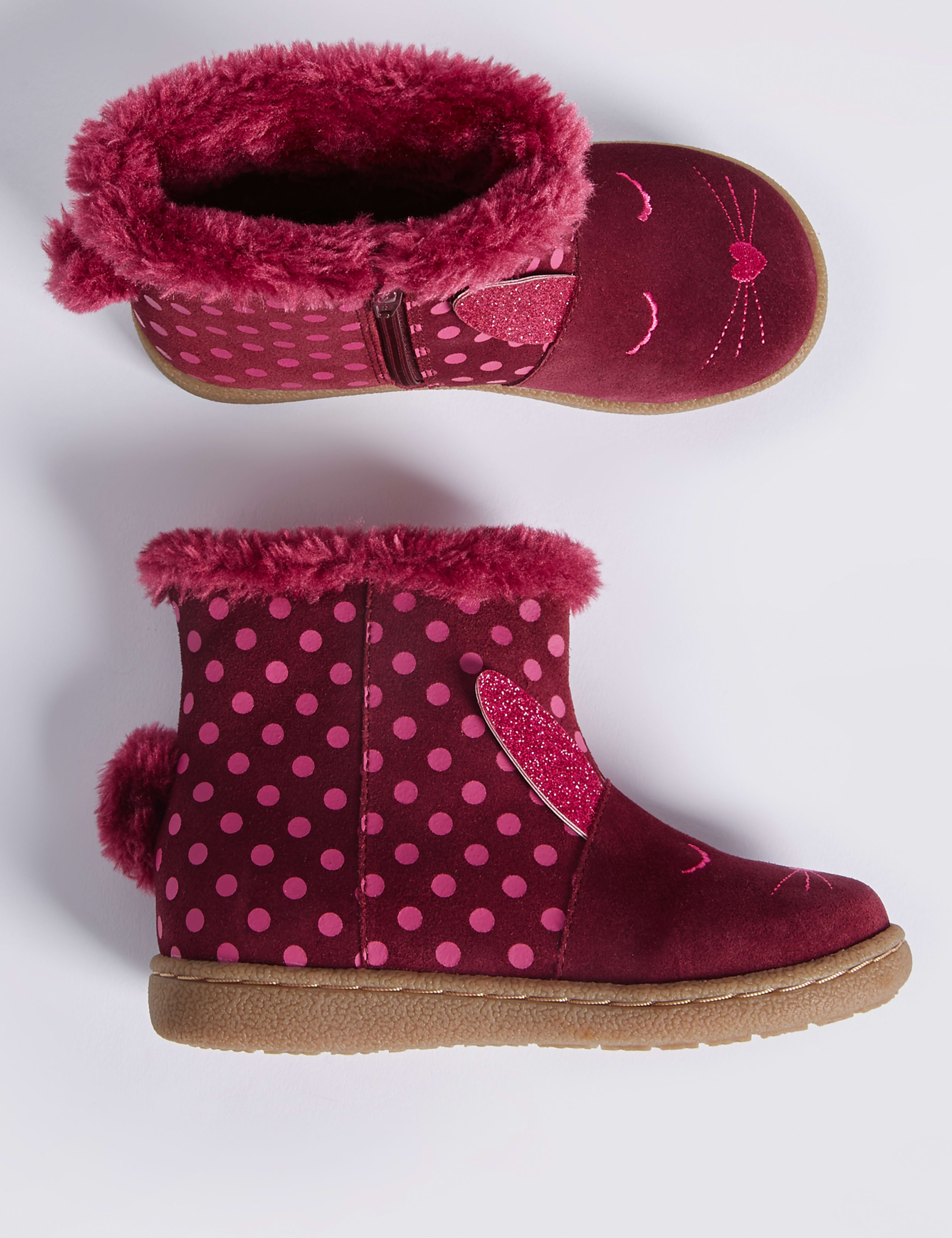 Kids’ Suede Mid-calf Boots 2 of 4