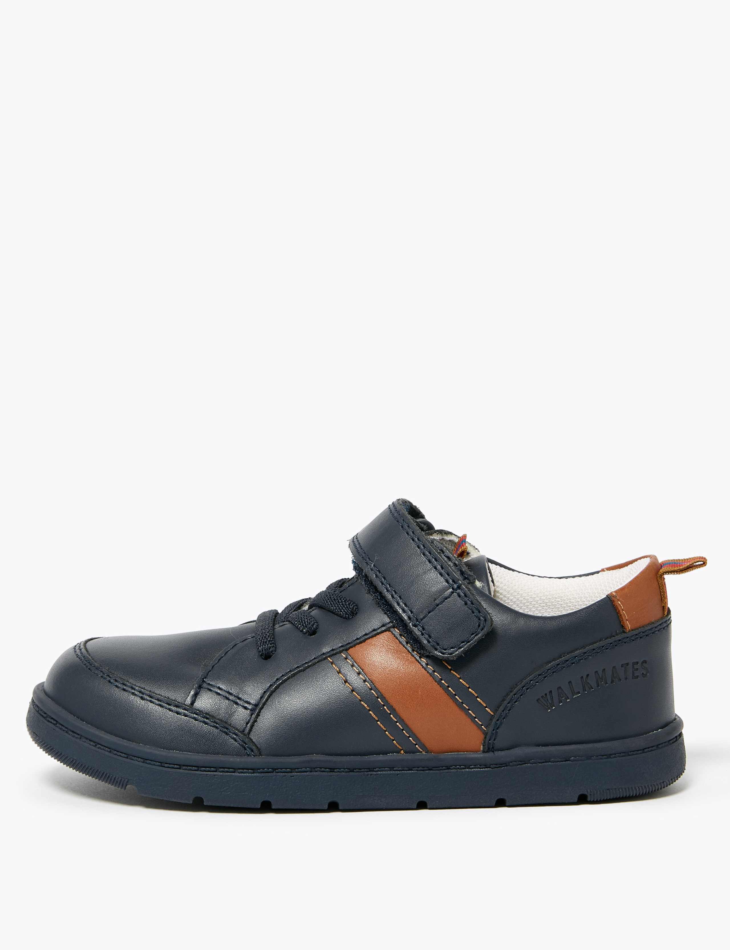 Kids' Leather Freshfeet™ Riptape Trainers (5 Small - 12 Small) 3 of 5