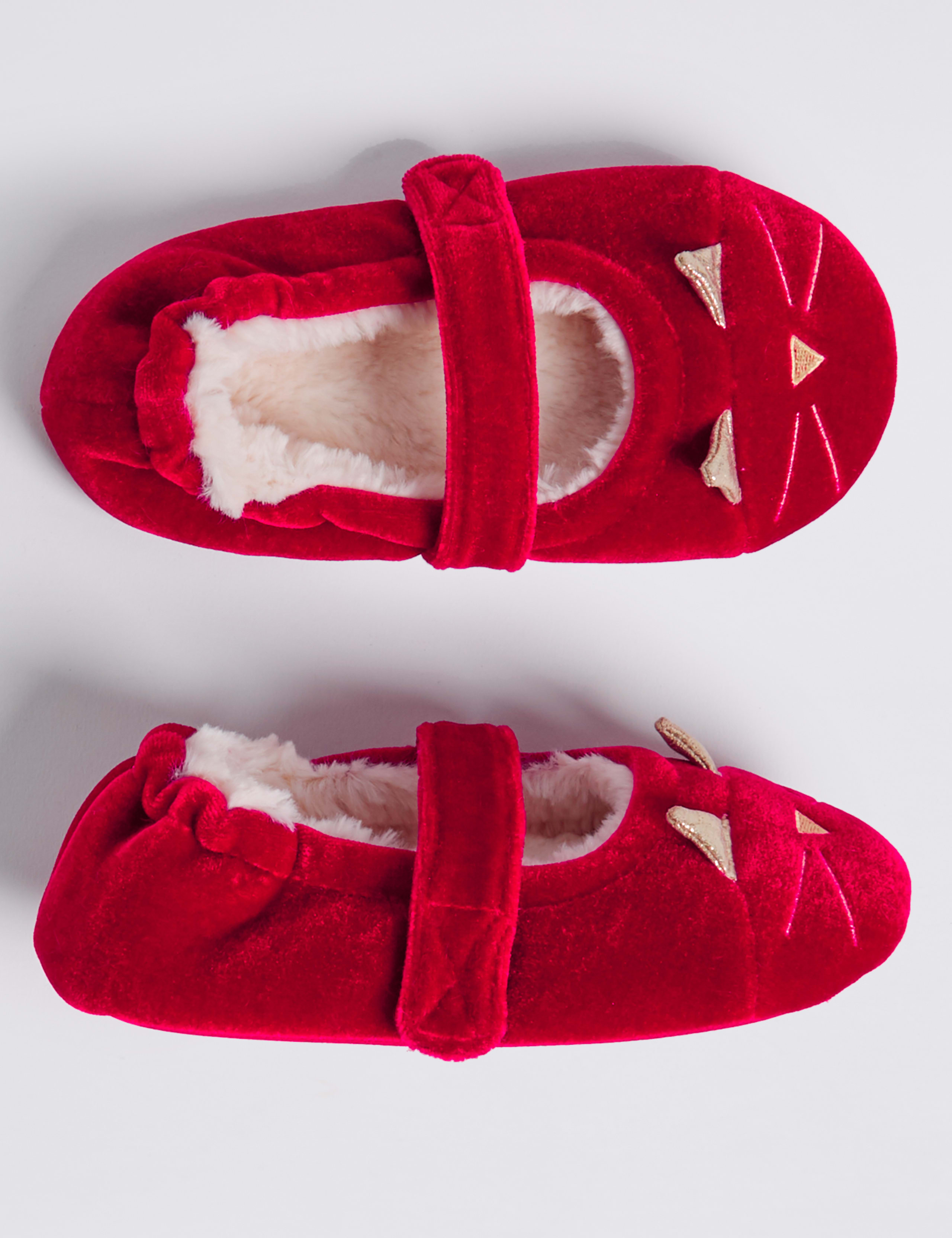 Kids’ Novelty Velvet Slippers 2 of 4