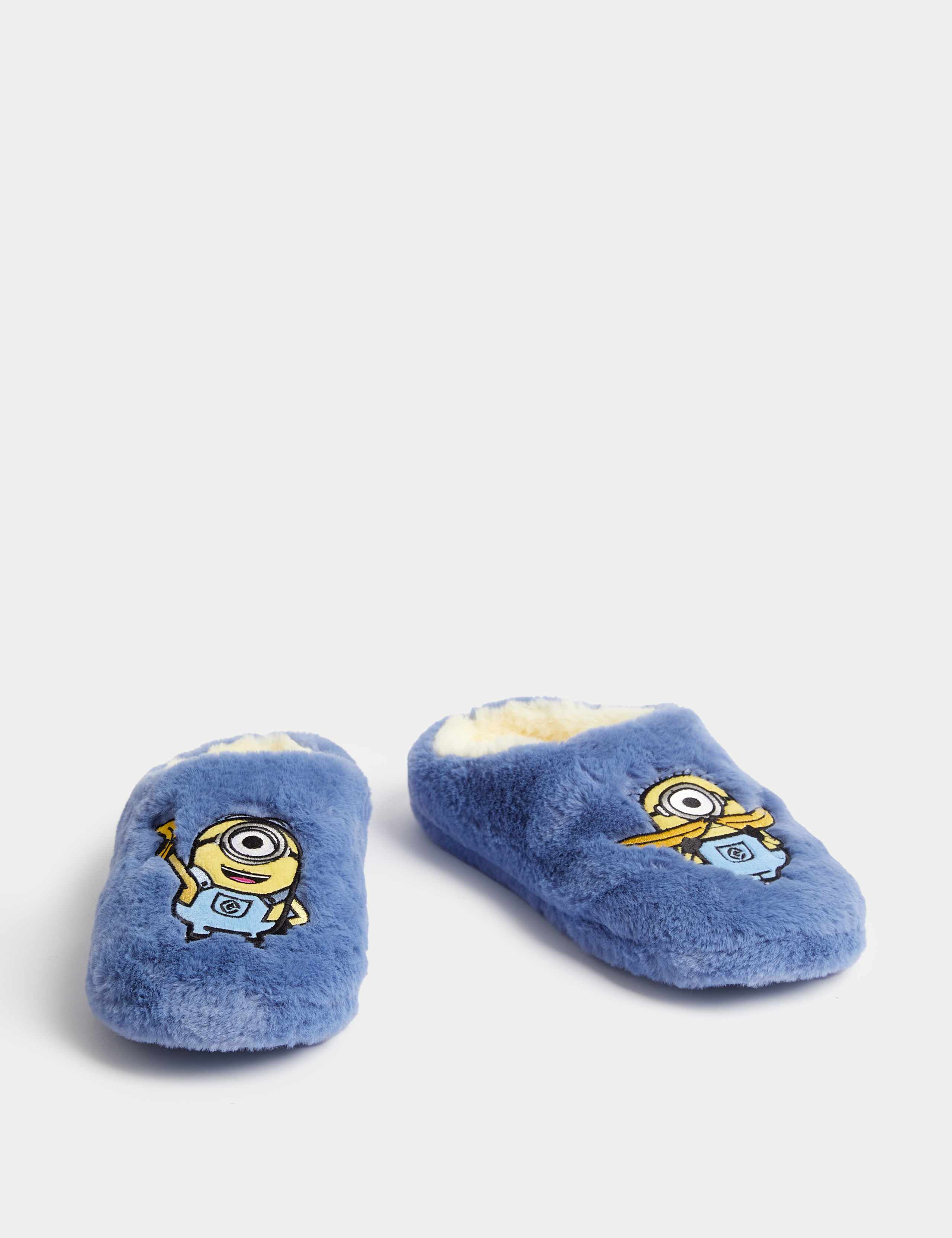 Kids' Minions™ Faux Fur Slippers (9 Small - 7 Large) 2 of 4