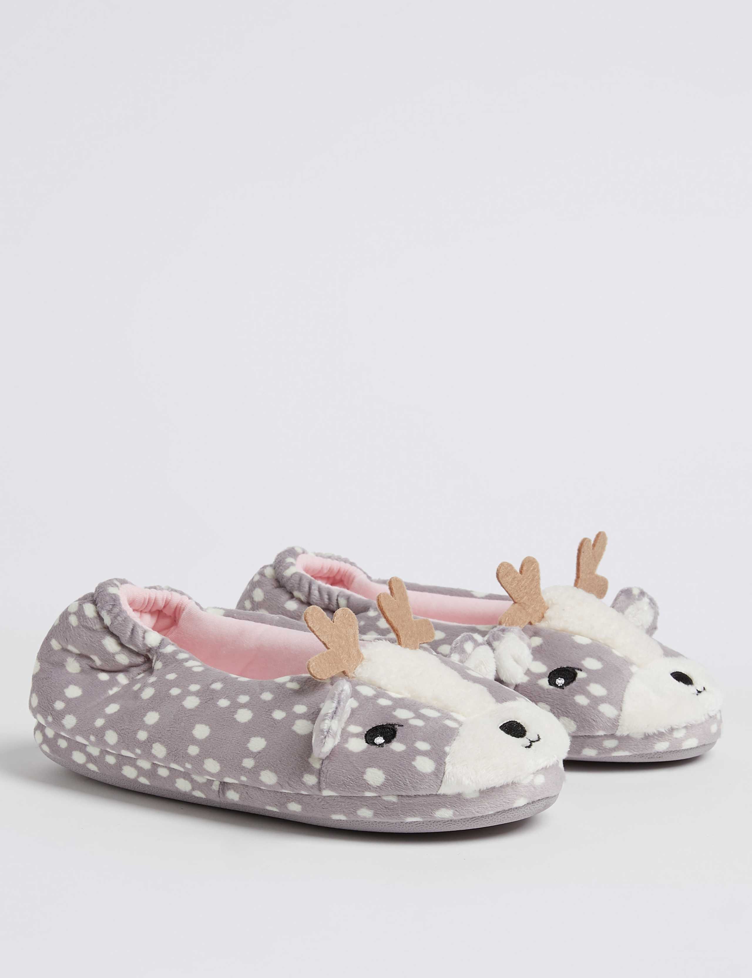 Kids’ Deer Ballet Slippers (13 Small - 6 Large) 1 of 5
