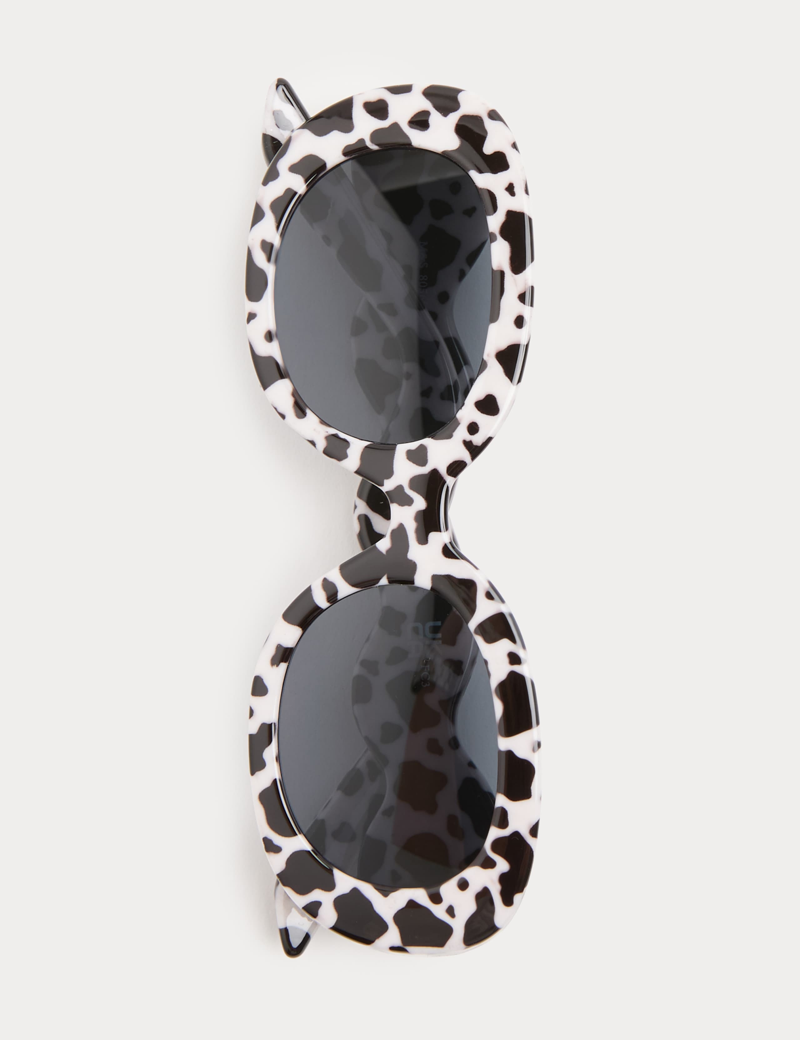 Kids' Cow Print Wave Frame Sunglasses (S-L) 2 of 2