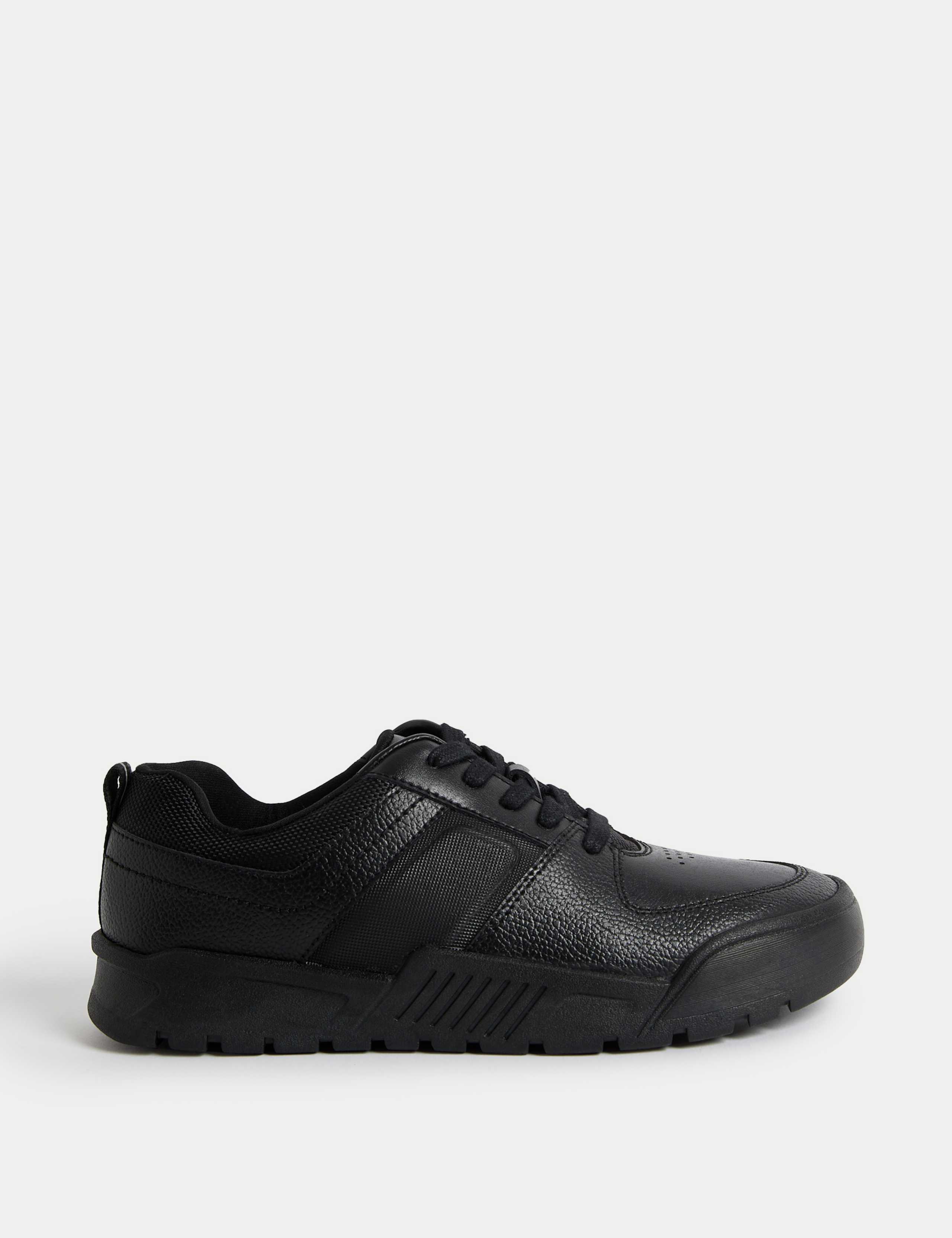 Kids' Leather Lace Freshfeet™ School Shoes (13 Small - 9 Large) 1 of 4