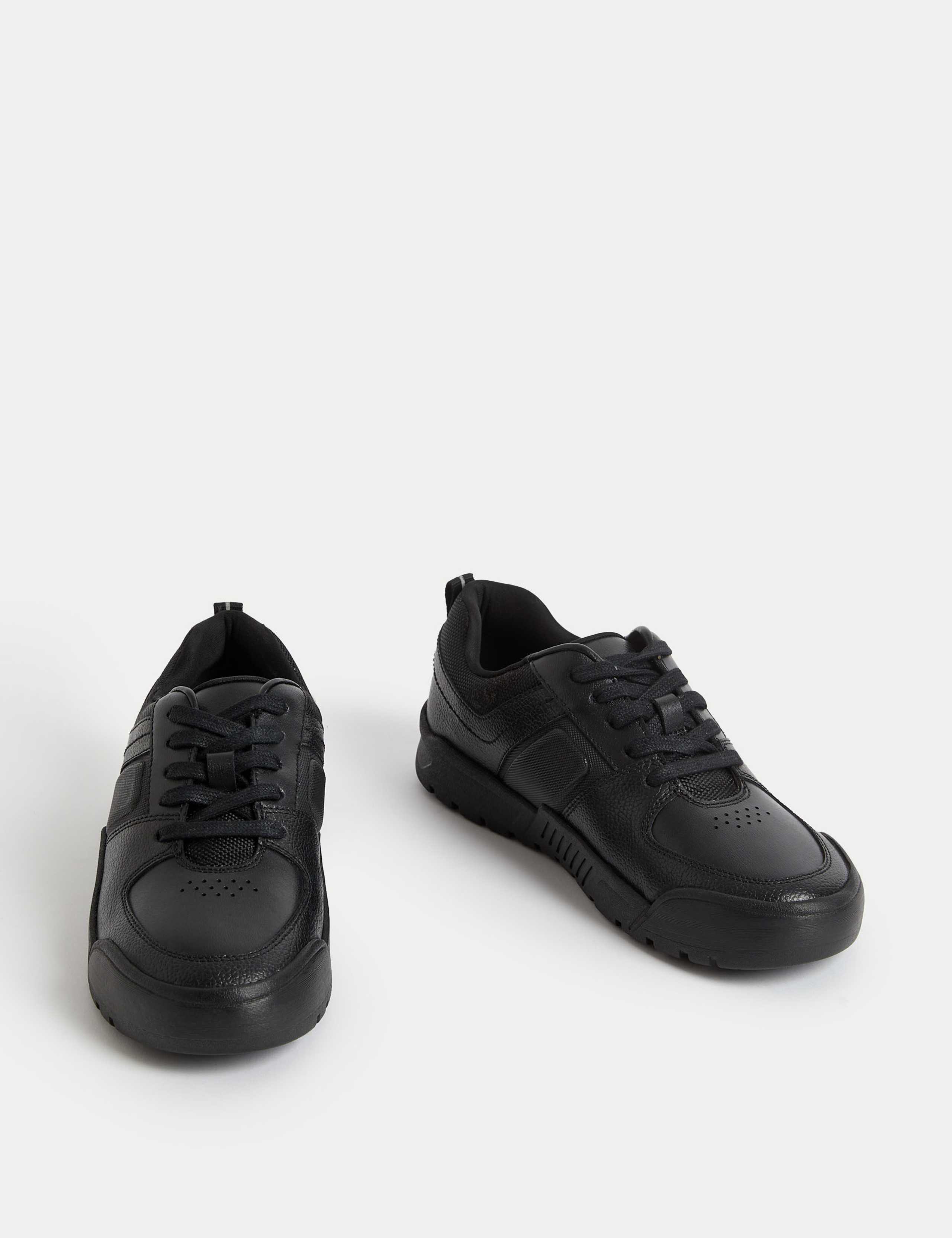 Kids' Leather Lace Freshfeet™ School Shoes (13 Small - 9 Large) 2 of 4
