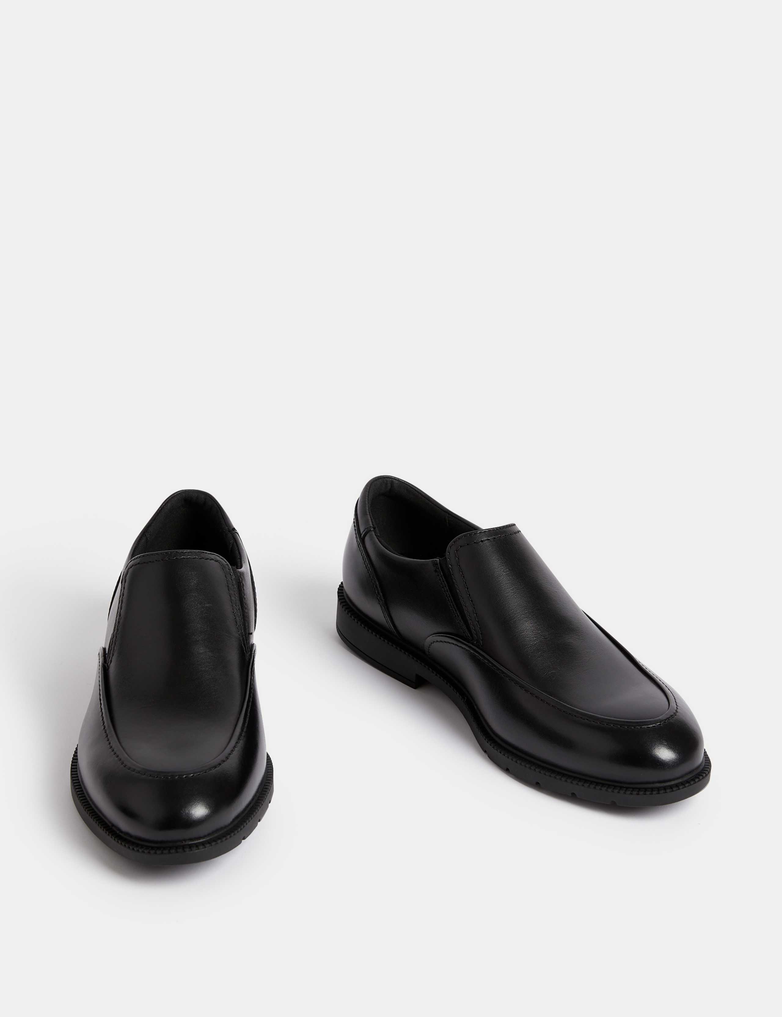 Kids' Leather Freshfeet™ Slip-on School Shoes (13 Small - 9 Large) 2 of 4