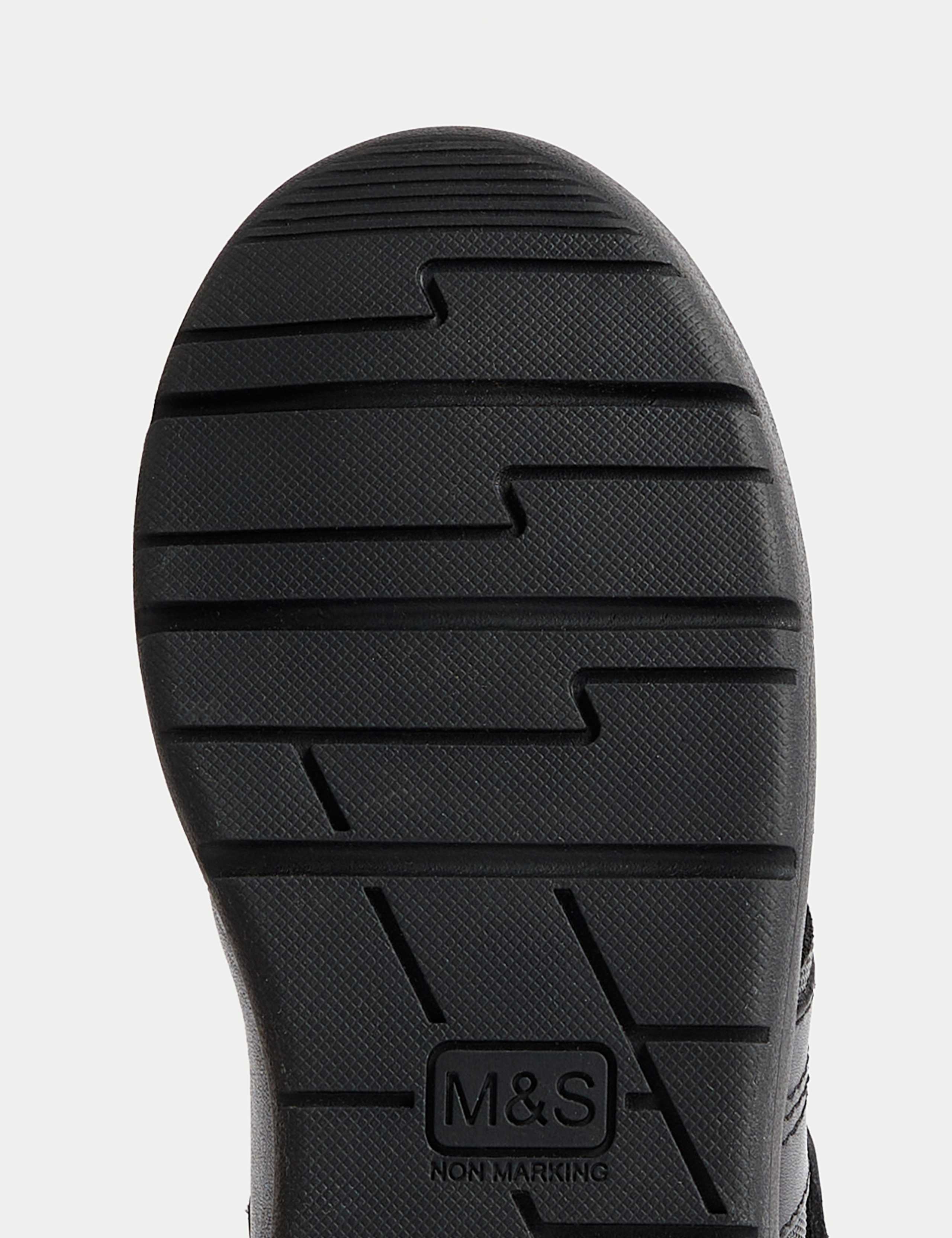 Kids' Leather Riptape School Shoes (8 Small - 2 Large) 4 of 4