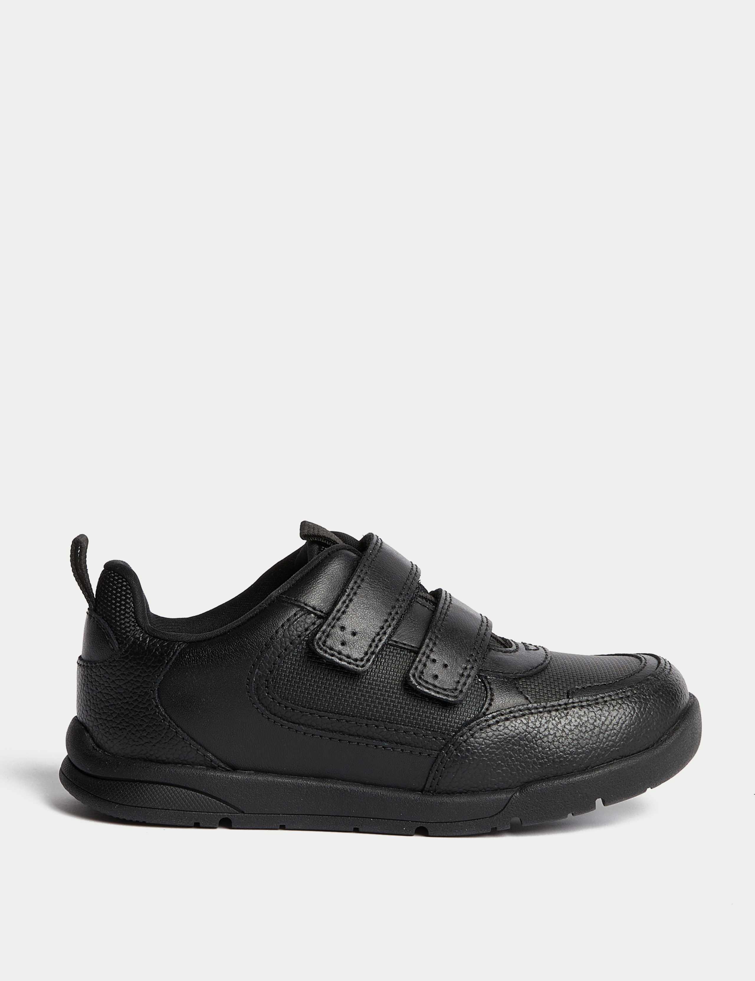 Leather Riptape School Shoes (8 Small - 2  Large) 1 of 4
