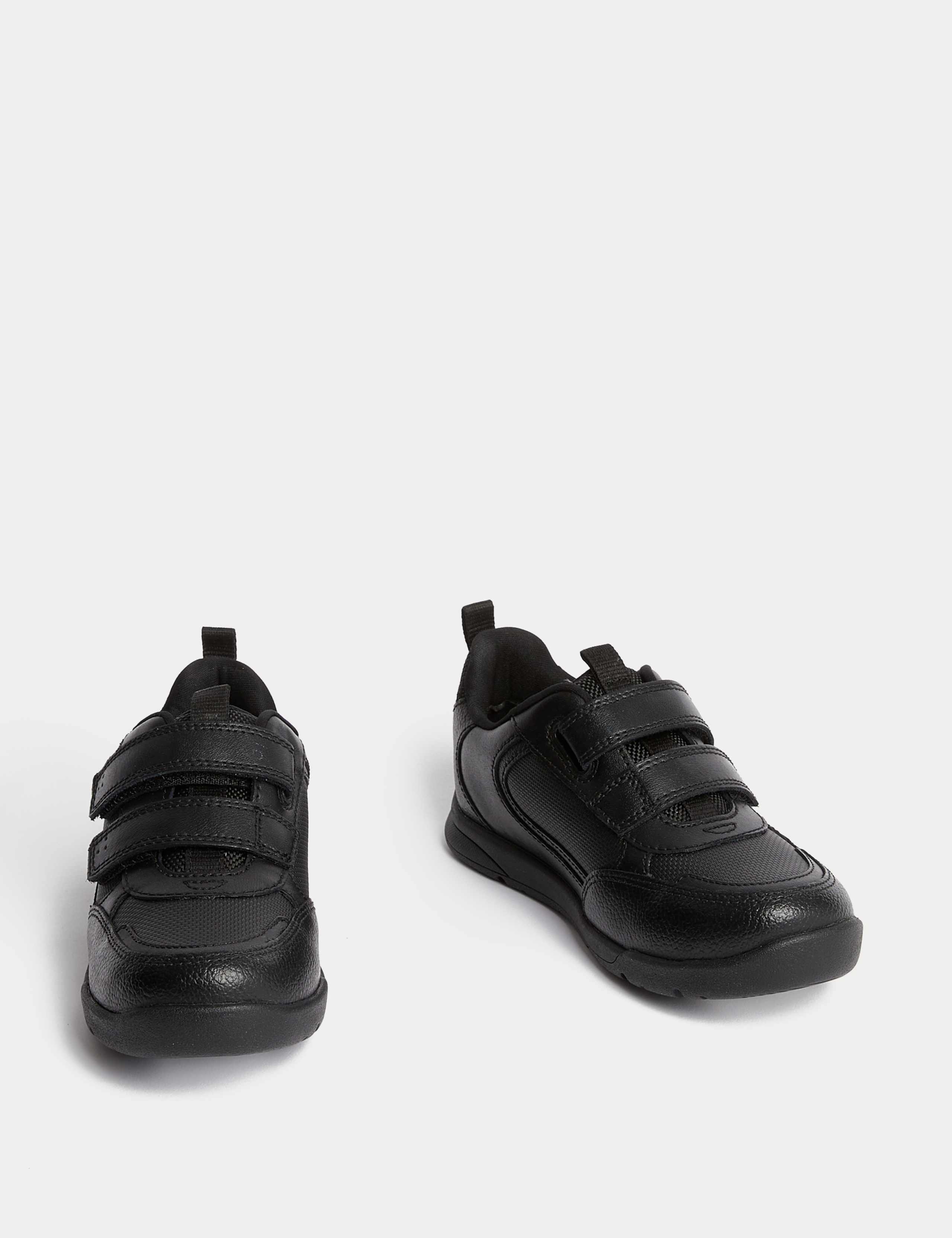 Leather Riptape School Shoes (8 Small - 2  Large) 2 of 4