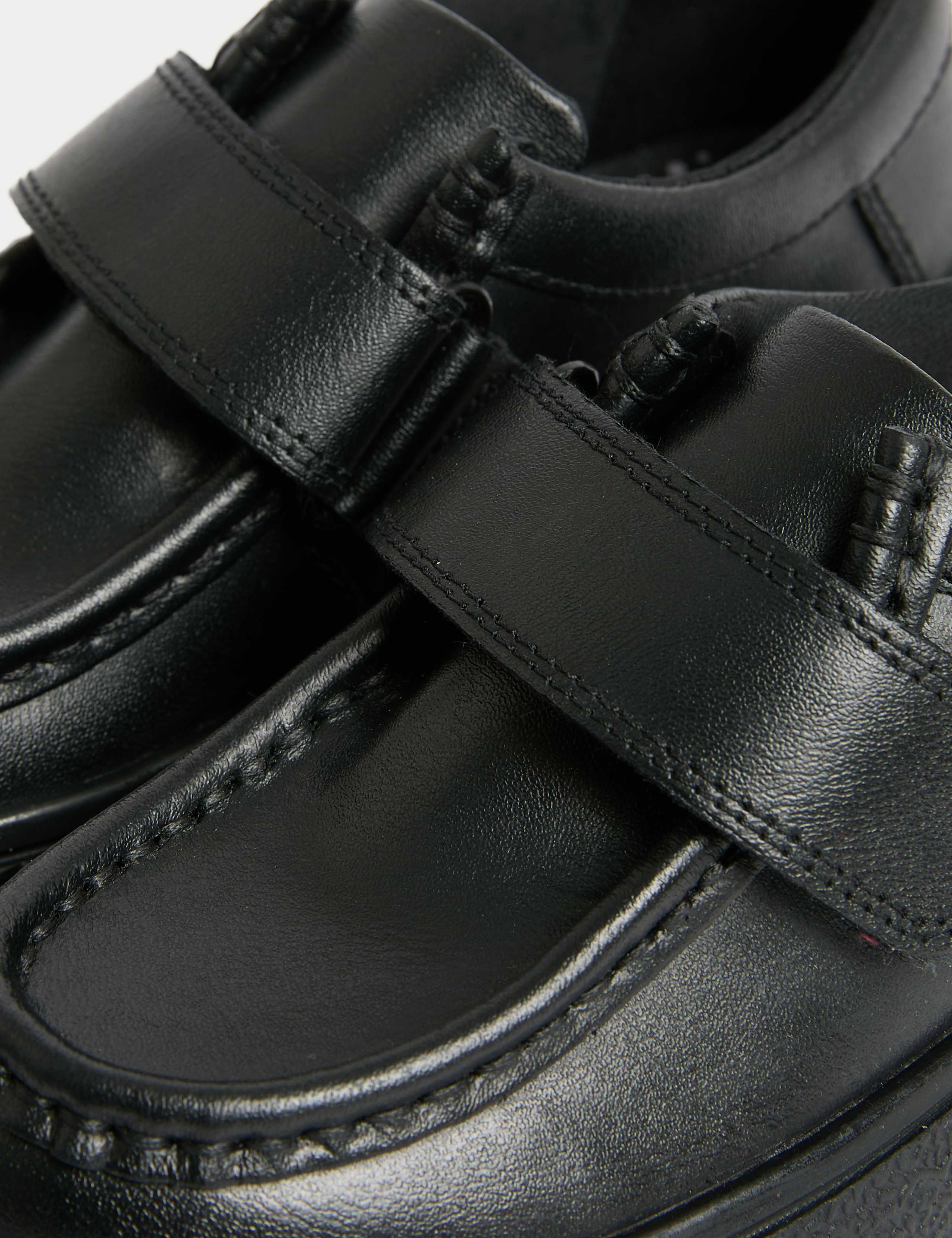 Kids Leather Apron Front School Shoes (8 Small-2 Large) 2 of 3