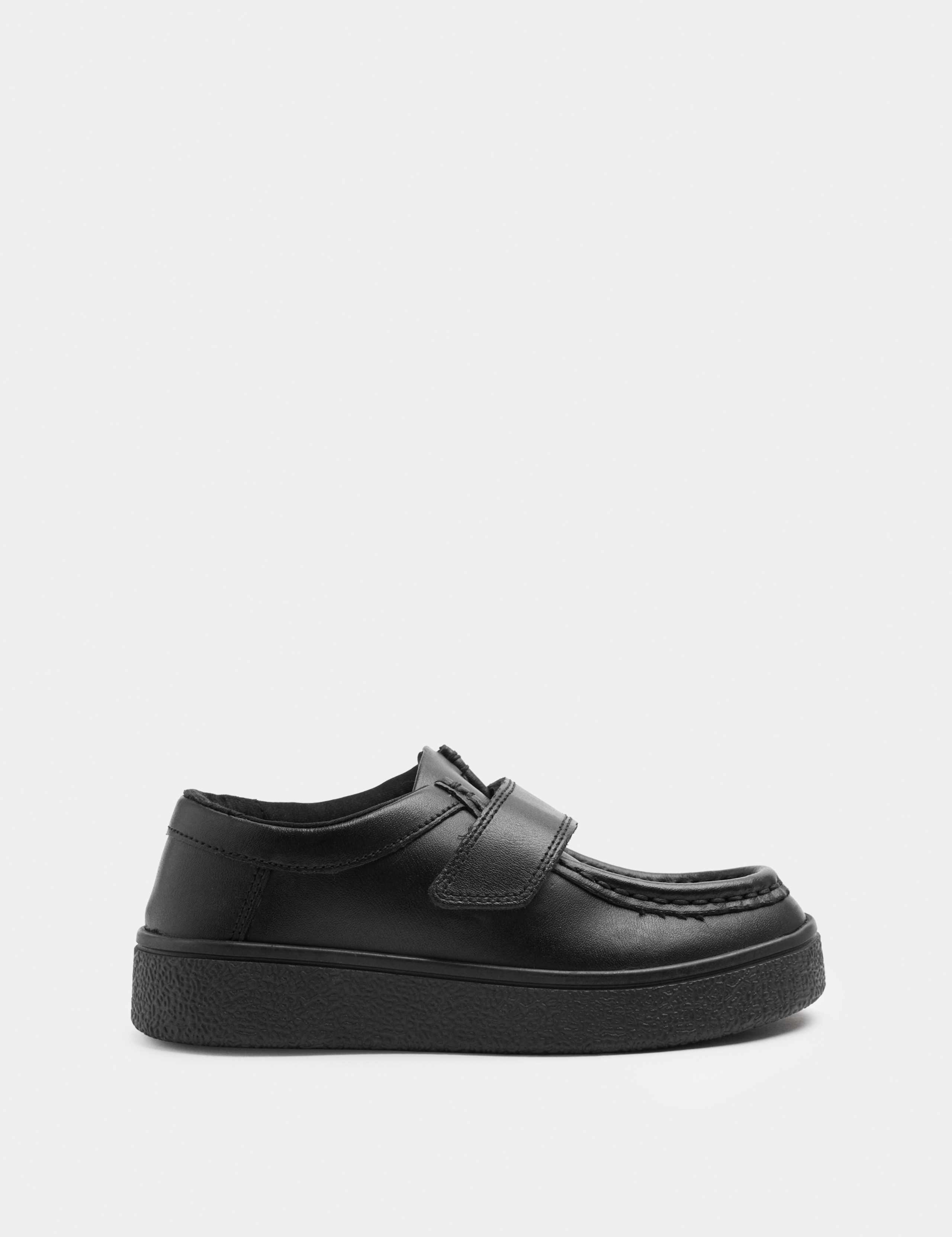 Kids Leather Apron Front School Shoes (8 Small-2 Large) 2 of 4