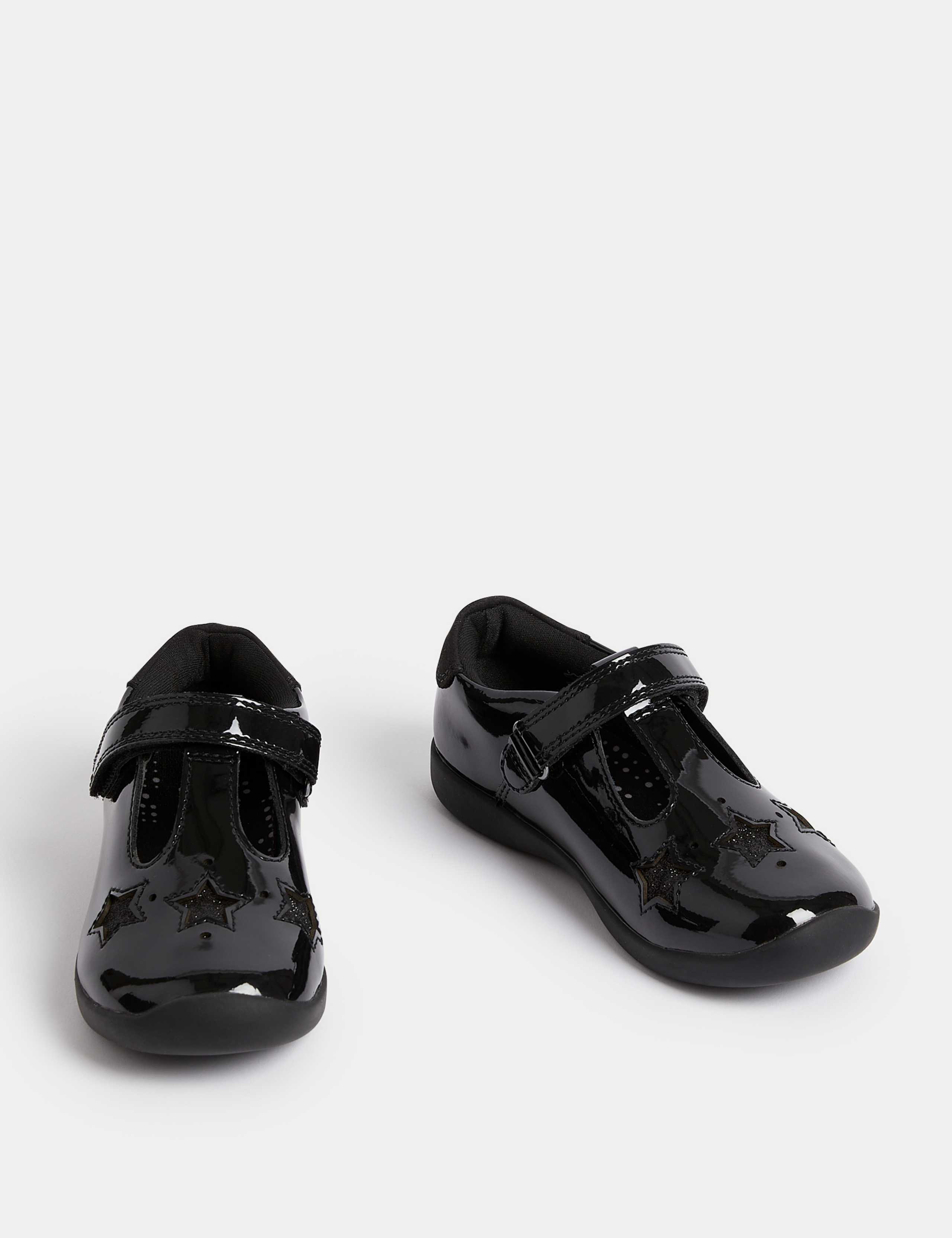 Kids' Patent Leather Glitter School Shoes (8 Small - 2 Large) 2 of 4