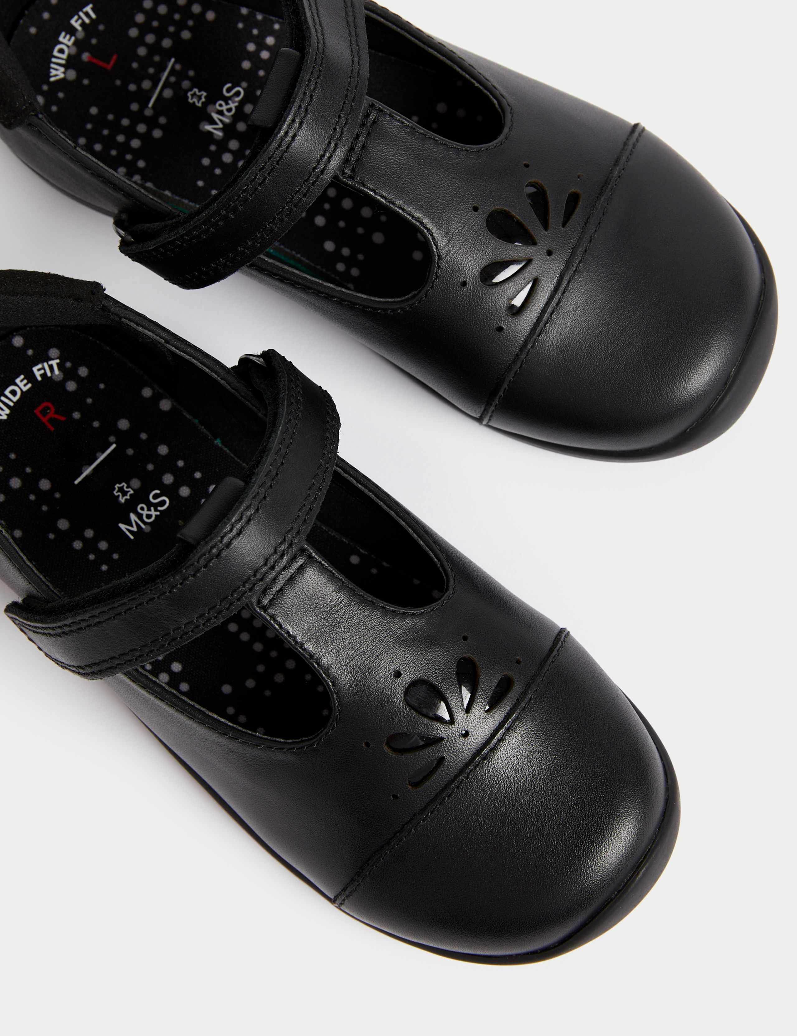 Kids' Brogue Detail Leather School Shoes (8 Small - 2 Large) 3 of 4