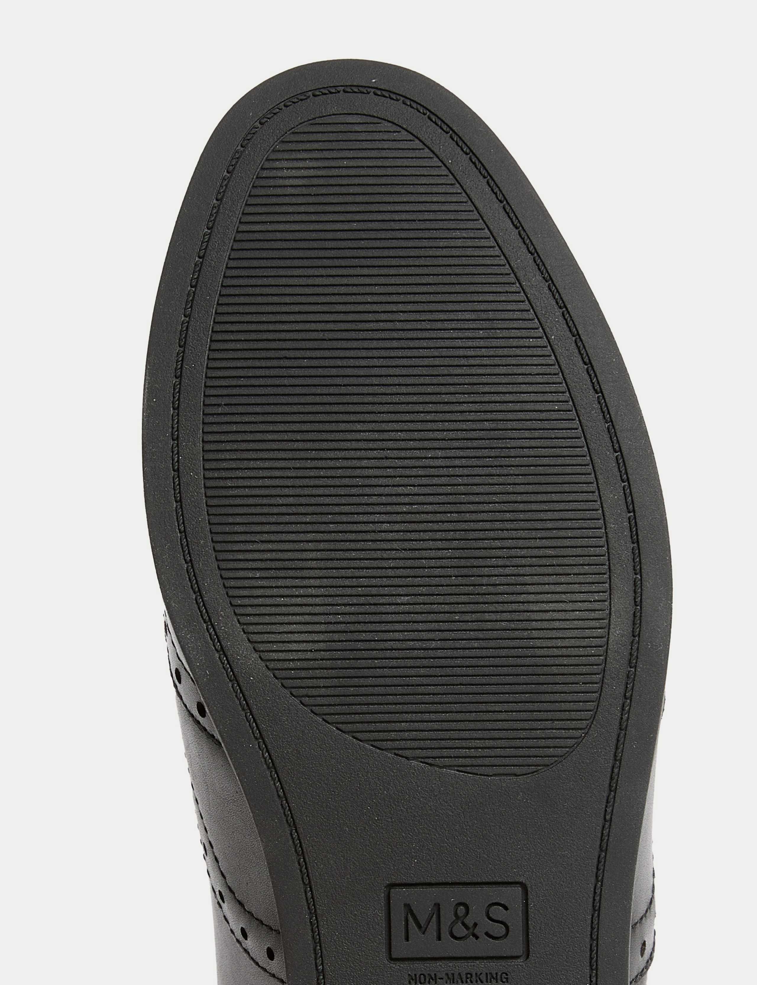 Kids’ Leather Lace-up Brogues School Shoes (13 Small - 7 Large) 4 of 6