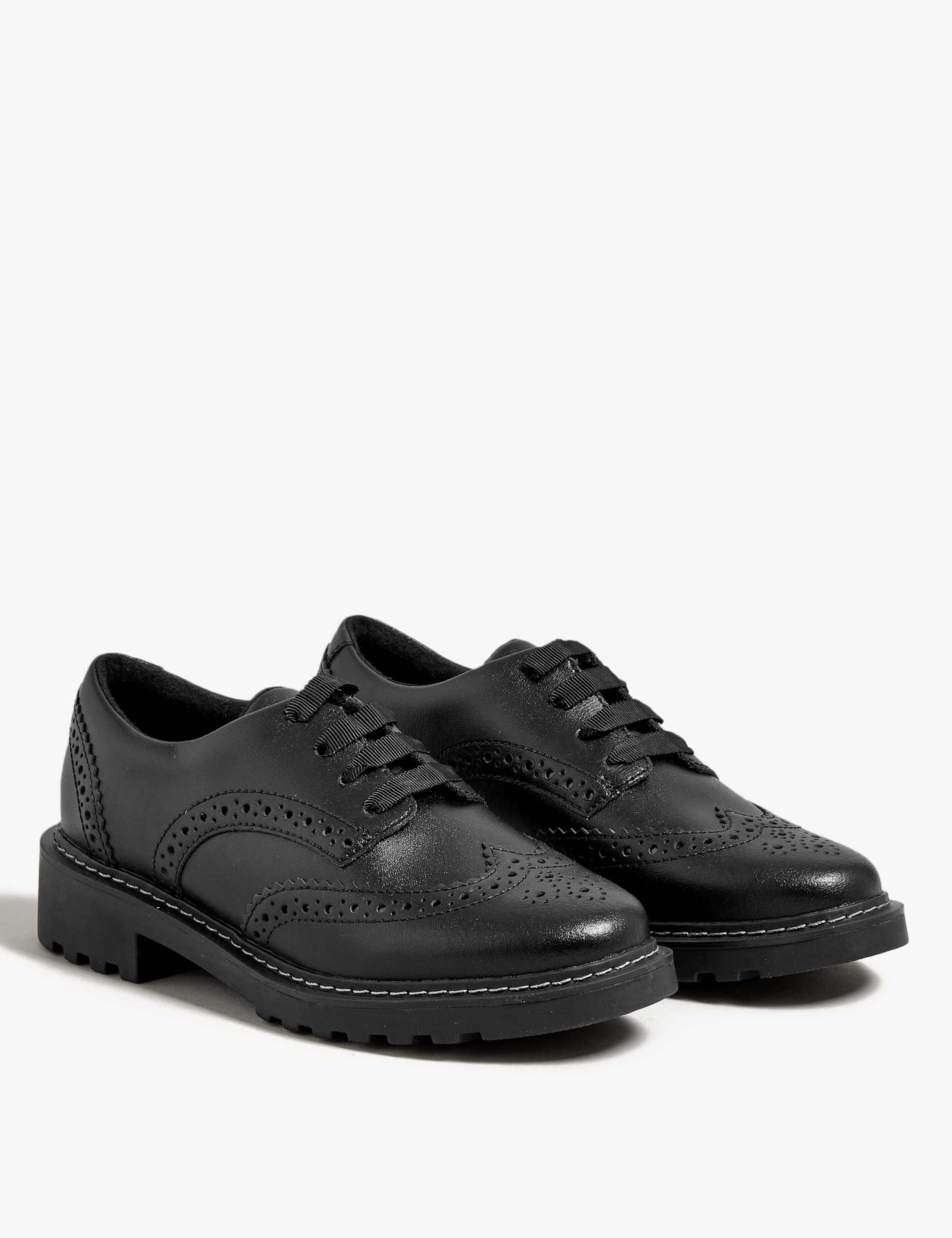 Kids' Leather School Shoes (13 Small - 7 Large) 2 of 6
