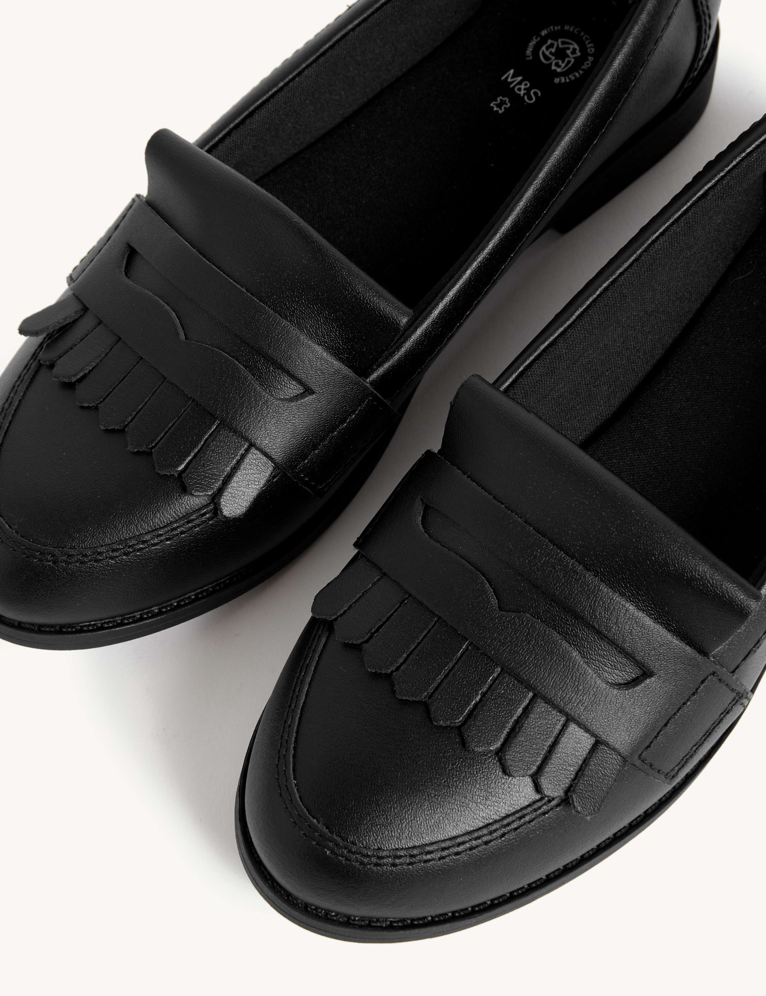 Kids' Leather School Loafers (13 Small - 7 Large) 3 of 5