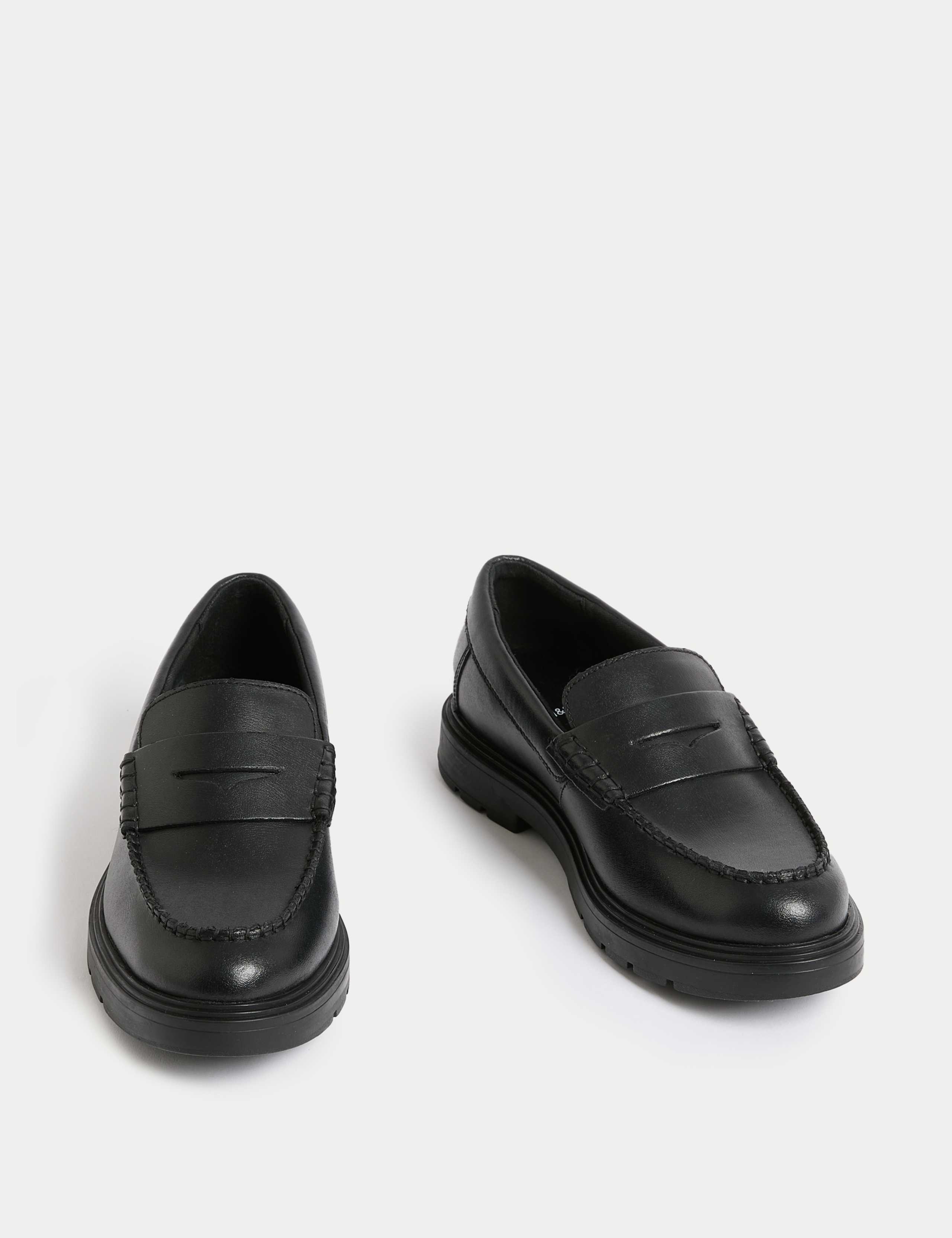Kids' Leather Freshfeet™ Loafer School Shoes 2 of 4