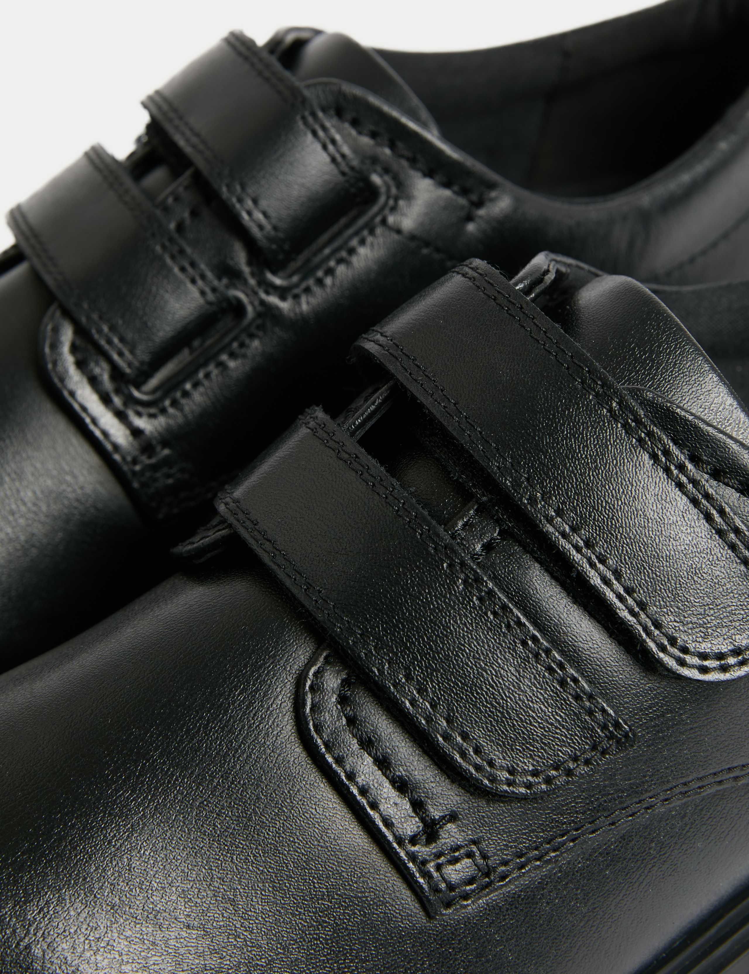 Kids' Leather Riptape School Shoes (13 Small - 9 Large) 3 of 4