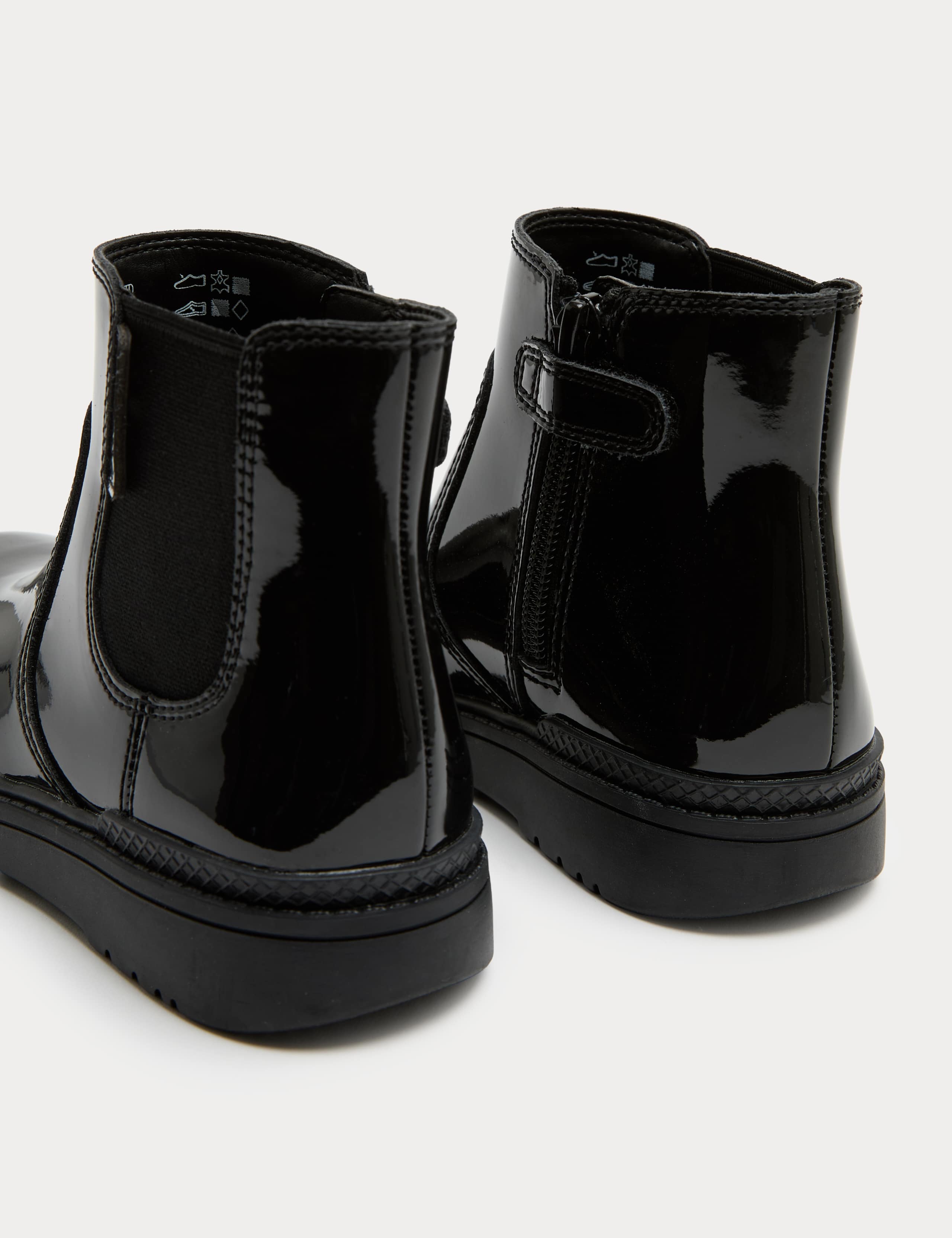 Kids' Leather Chelsea School Boots (8 Small-2 Large) 3 of 3