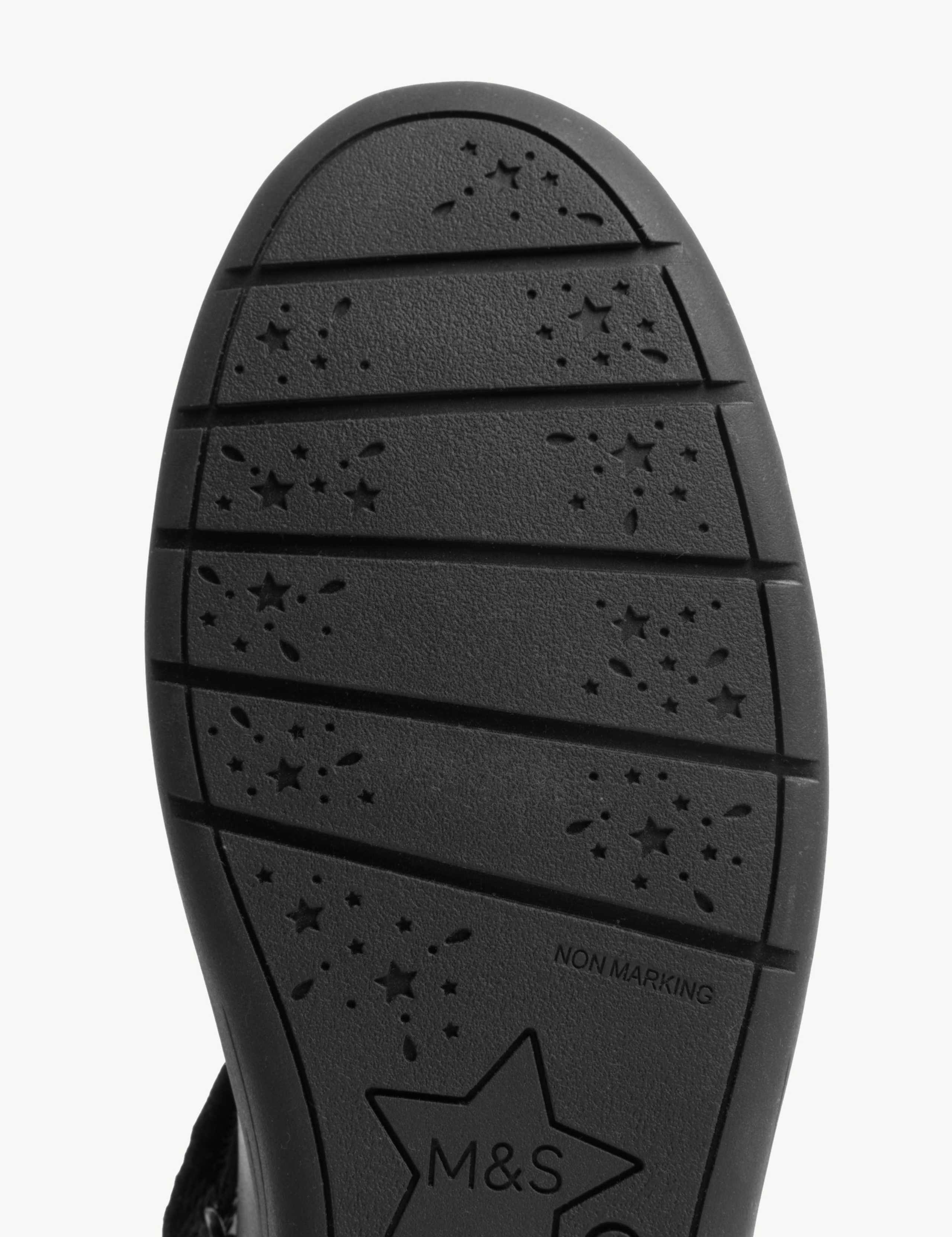 Kids' Leather Wedge Mary Jane School Shoes (2½  Large - 7 Large) 4 of 5