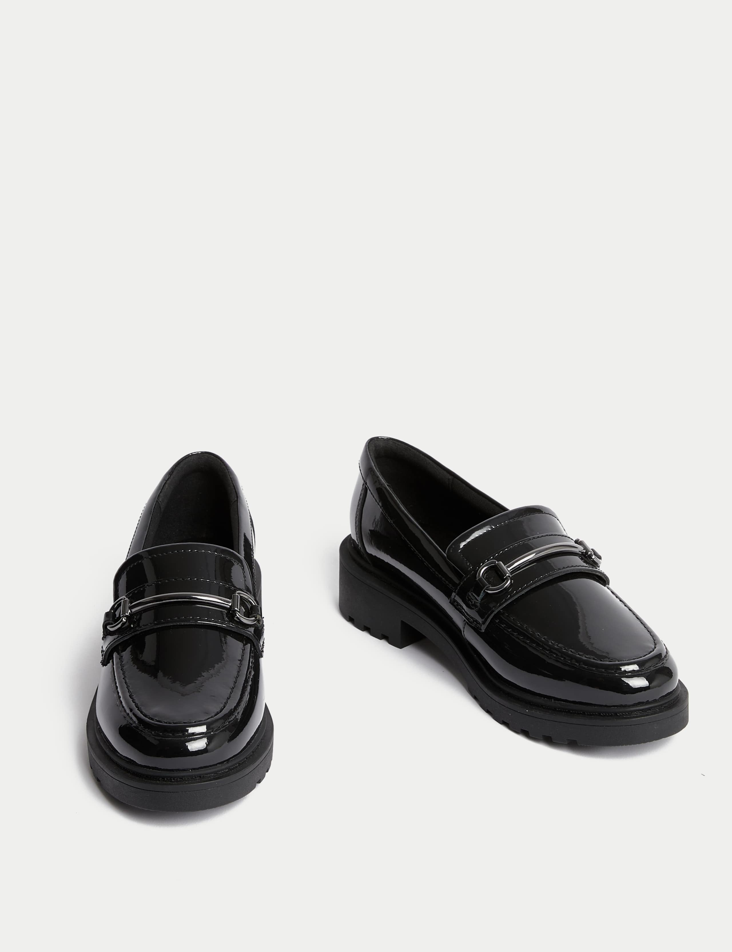 Kids' Patent Loafer Leather School Shoes (2½ Large - 7 Large) 2 of 4
