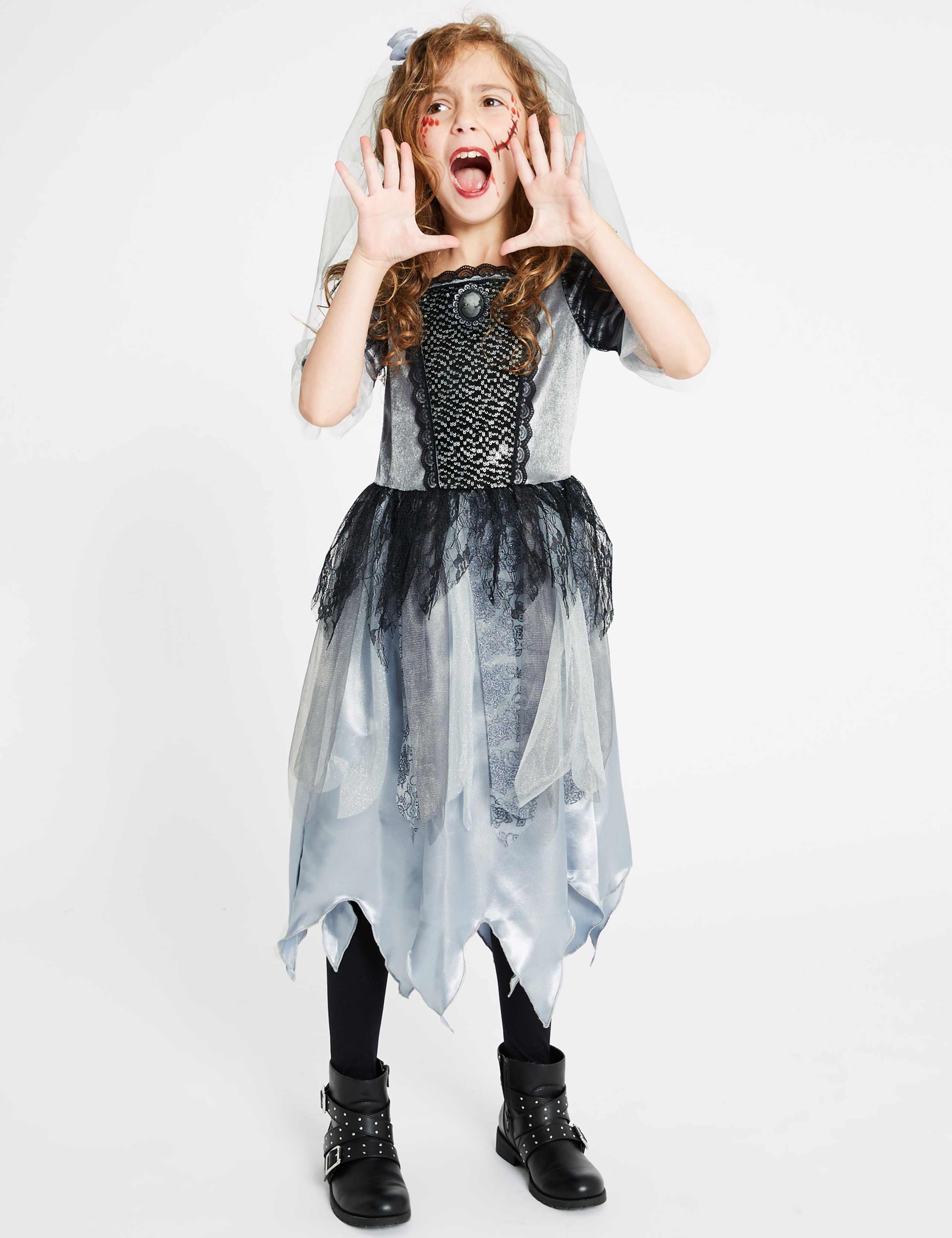 Kids' Zombie Bride Dress Up 1 of 4
