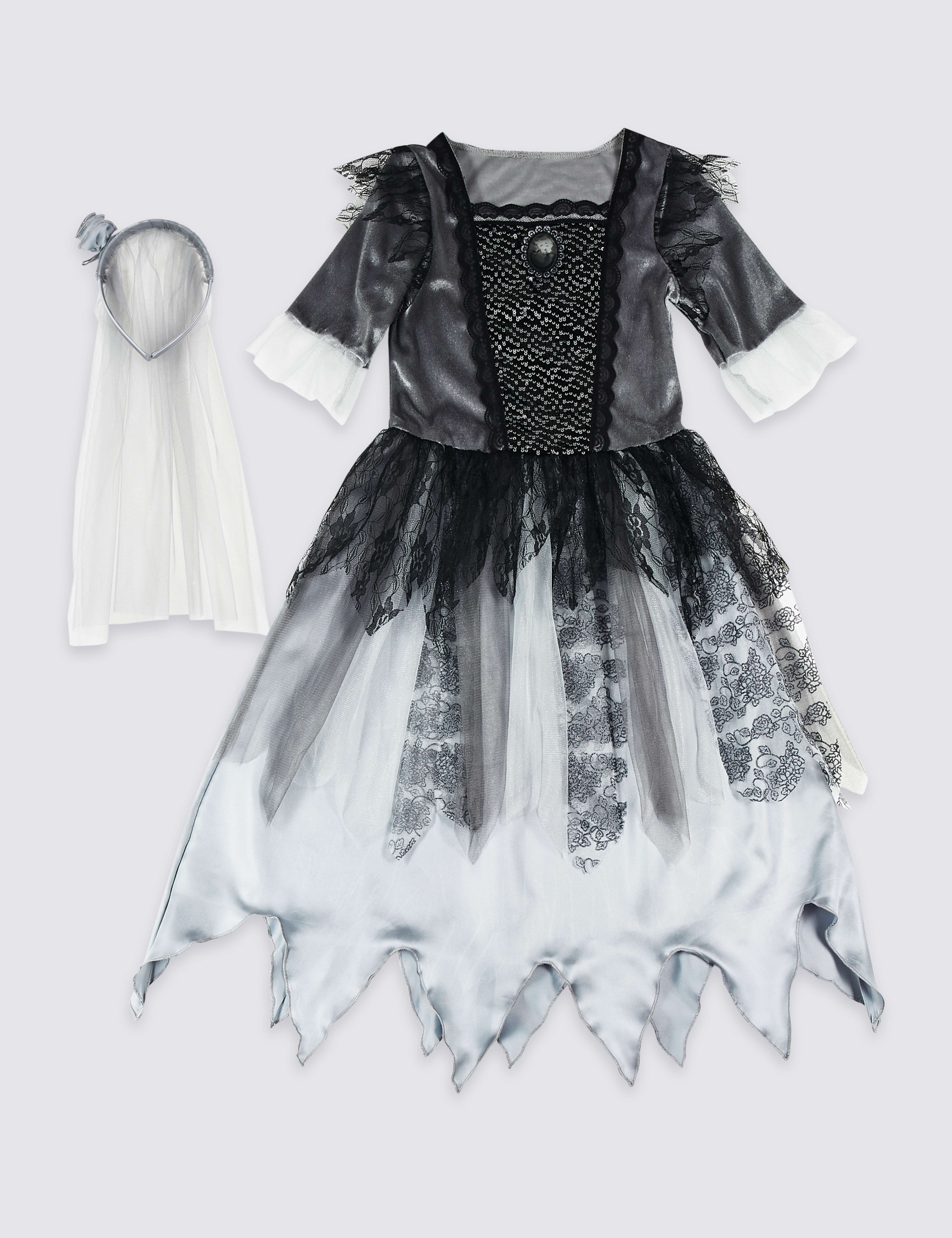 Kids' Zombie Bride Dress Up 2 of 4