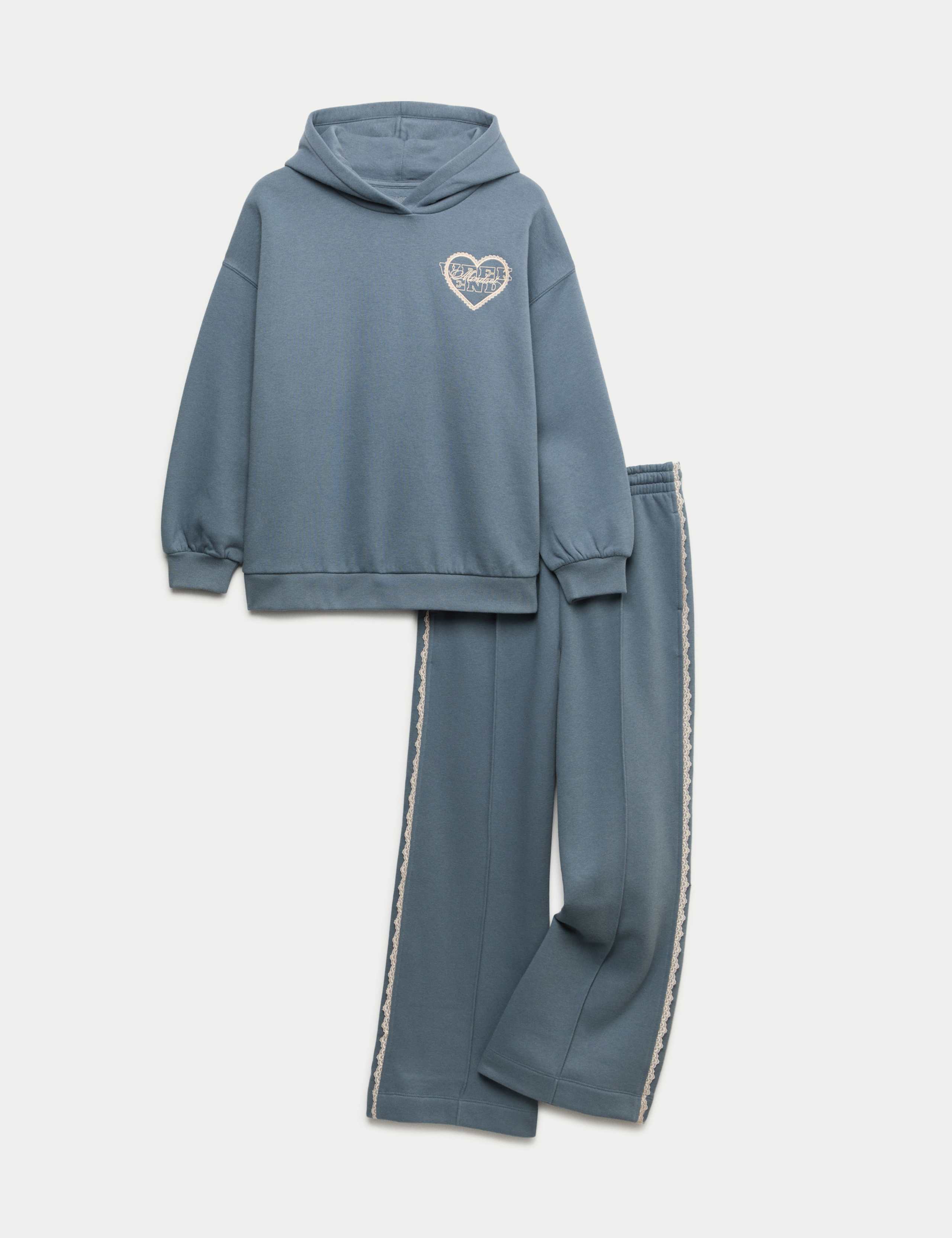 2pc Cotton Rich Sweatshirt and Joggers Set (6-16 Yrs) 1 of 2