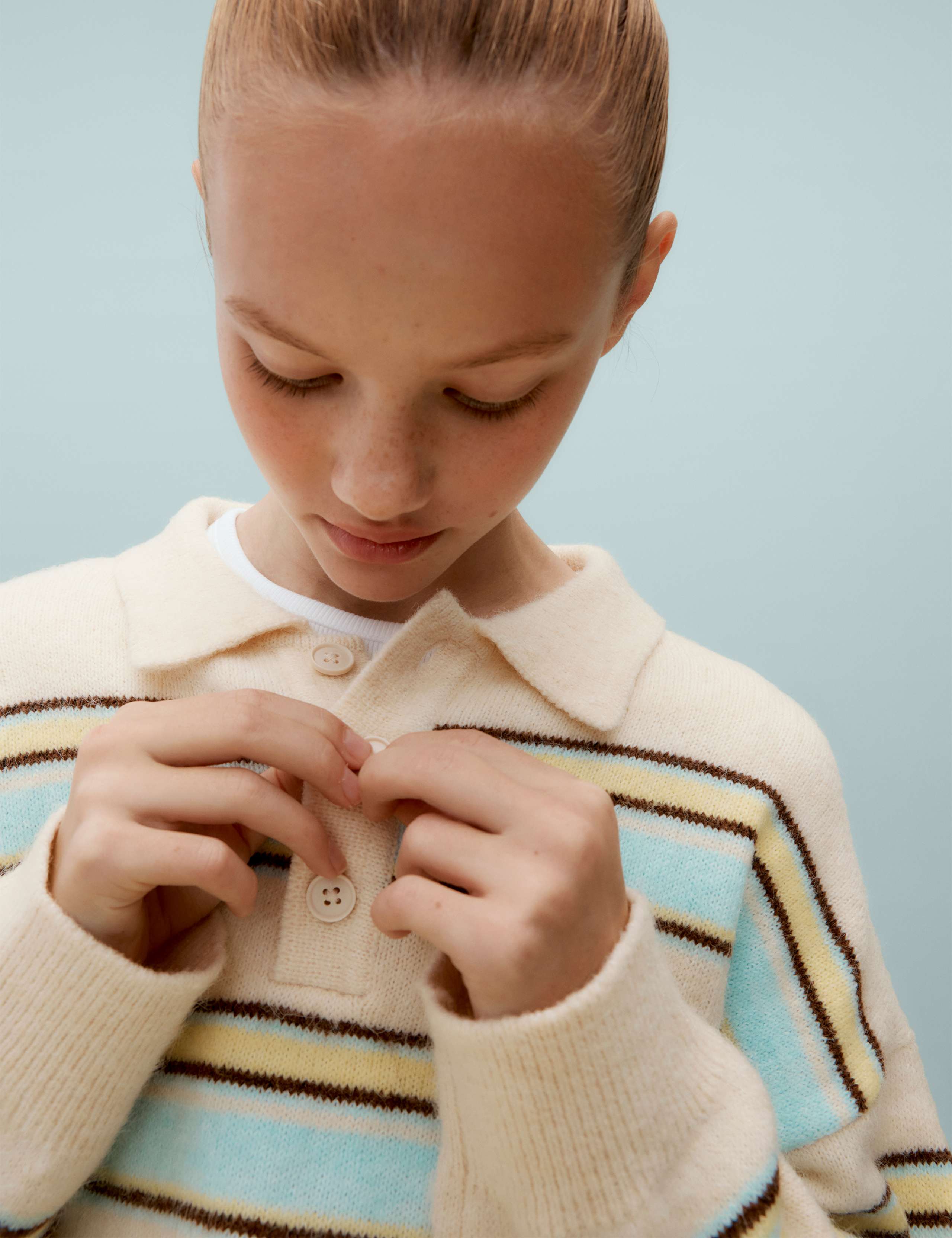 Rugby Style Striped Knitted Jumper (6-16 Yrs) 3 of 4