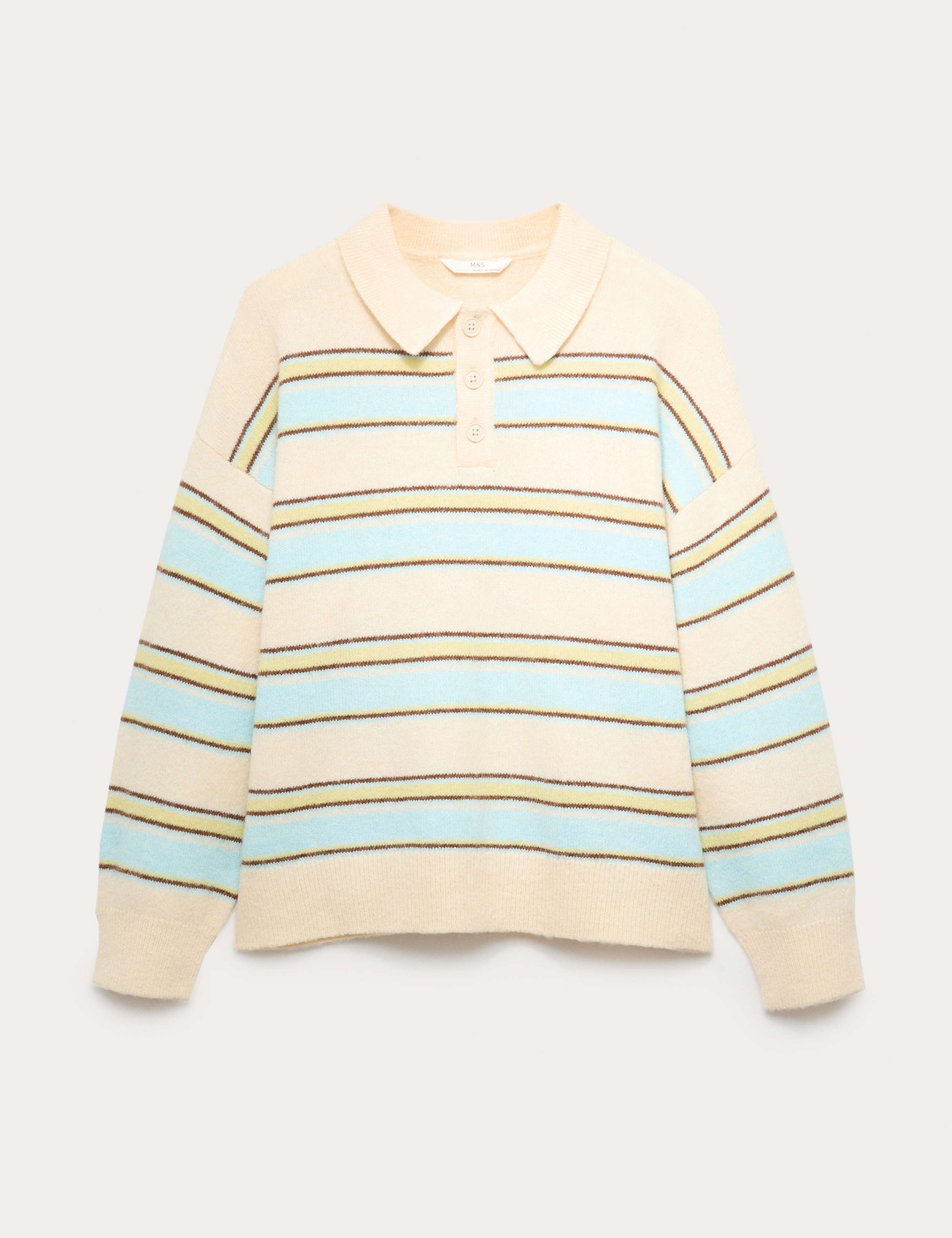 Rugby Style Striped Knitted Jumper (6-16 Yrs) 1 of 1