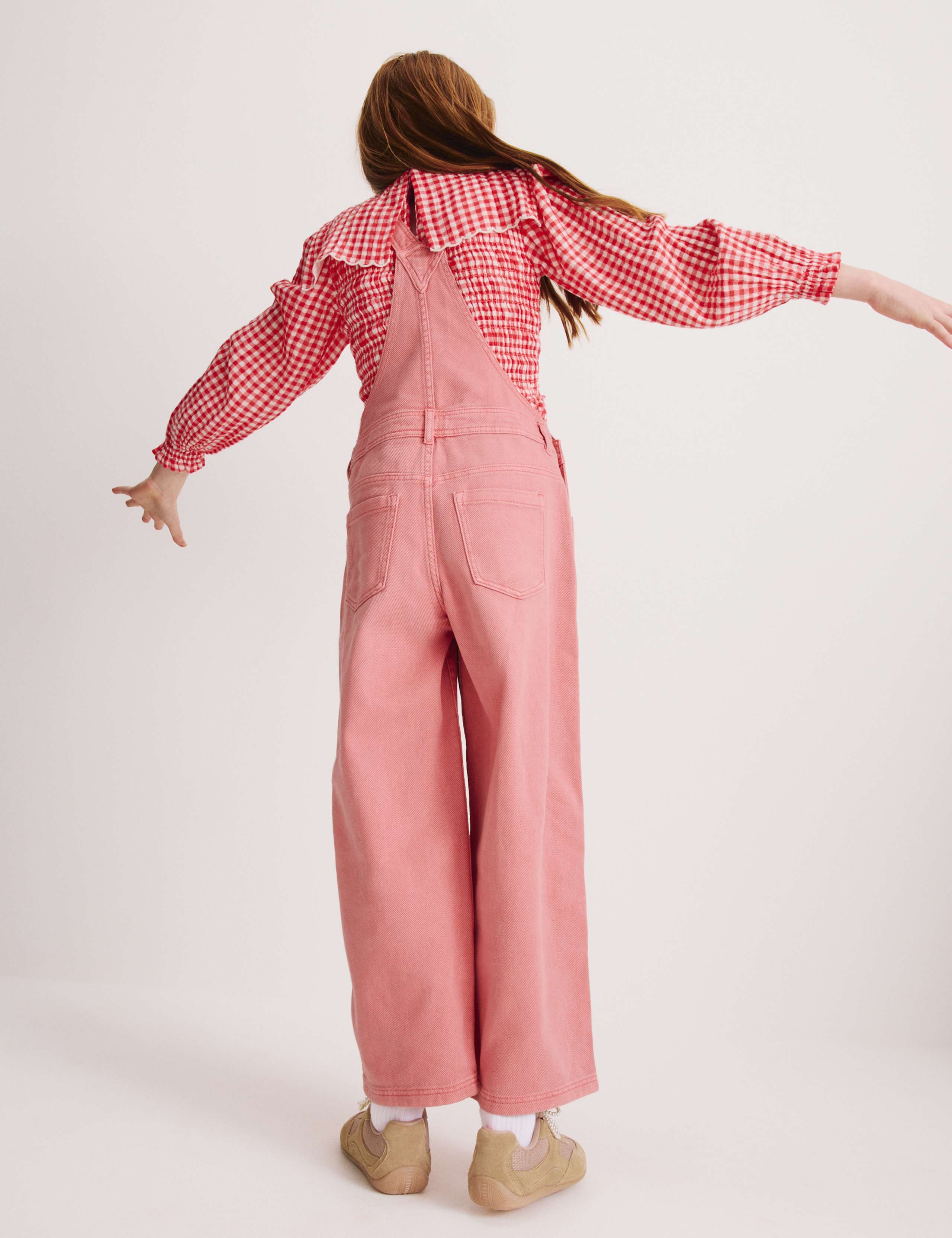 Pure Cotton Barrel Leg Dungarees (2-16 Yrs) 7 of 8