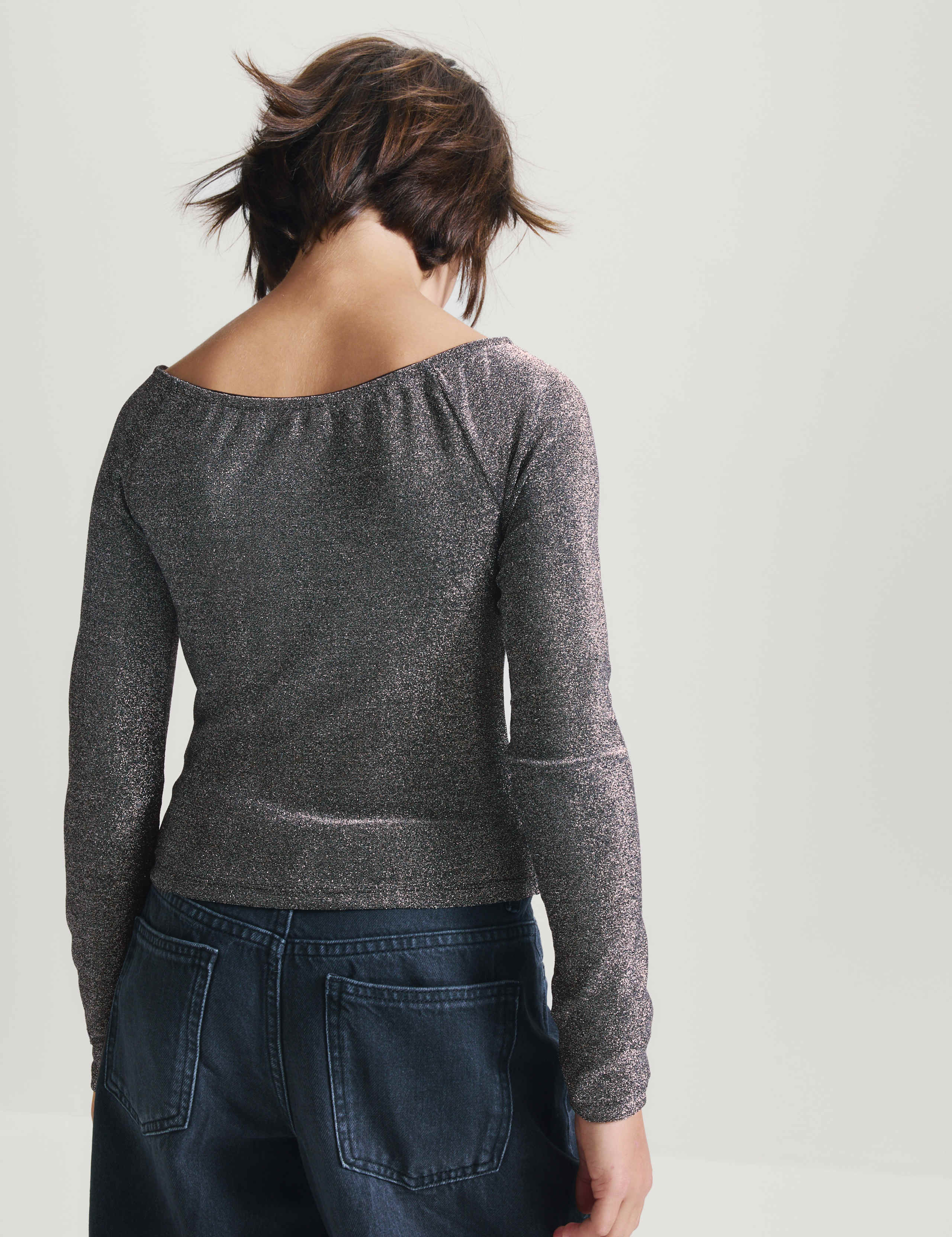 Sparkly Off Shoulder Bardot Top 5 of 6