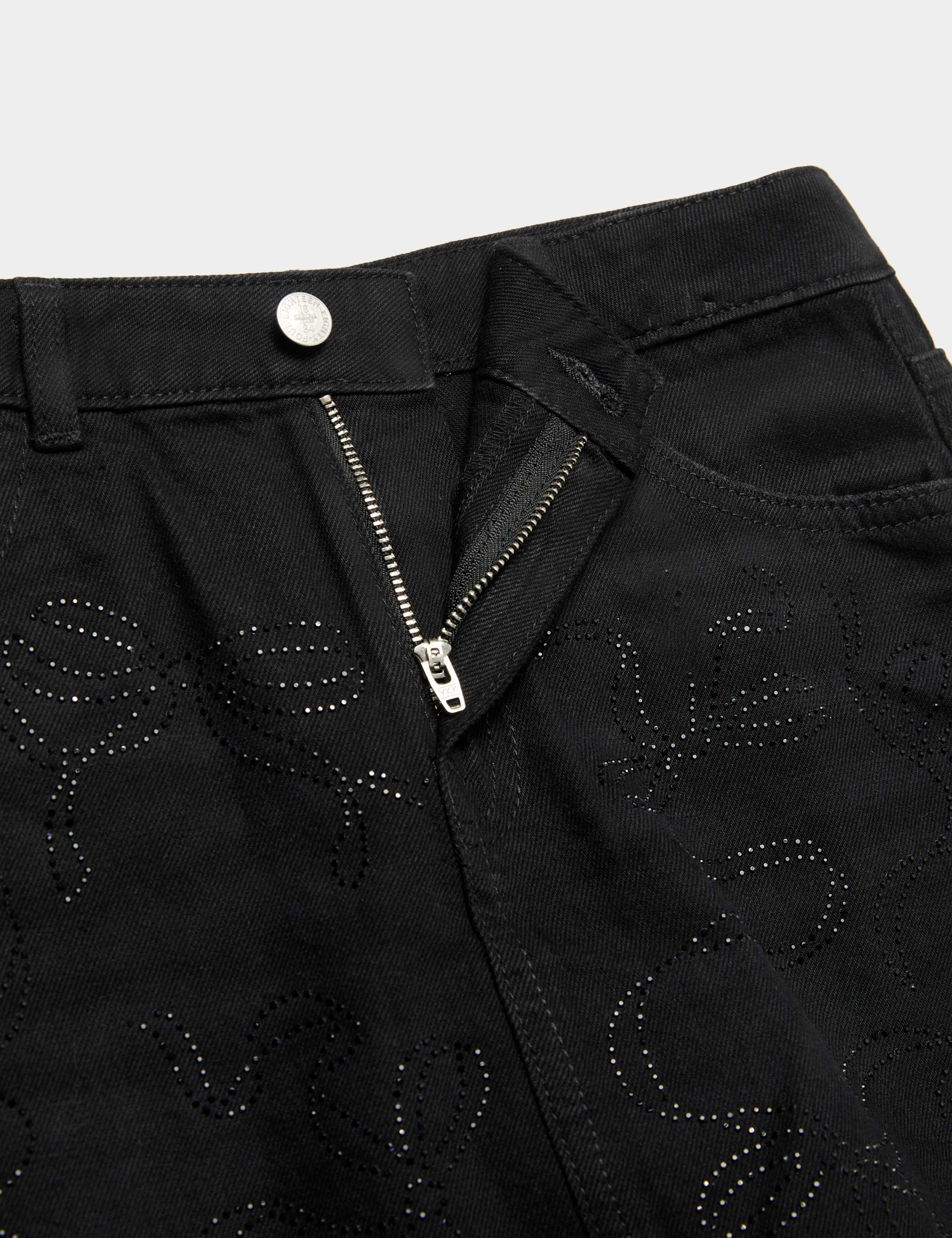 Pure Cotton Diamante Denim Skirt (6-16 Yrs) 2 of 2