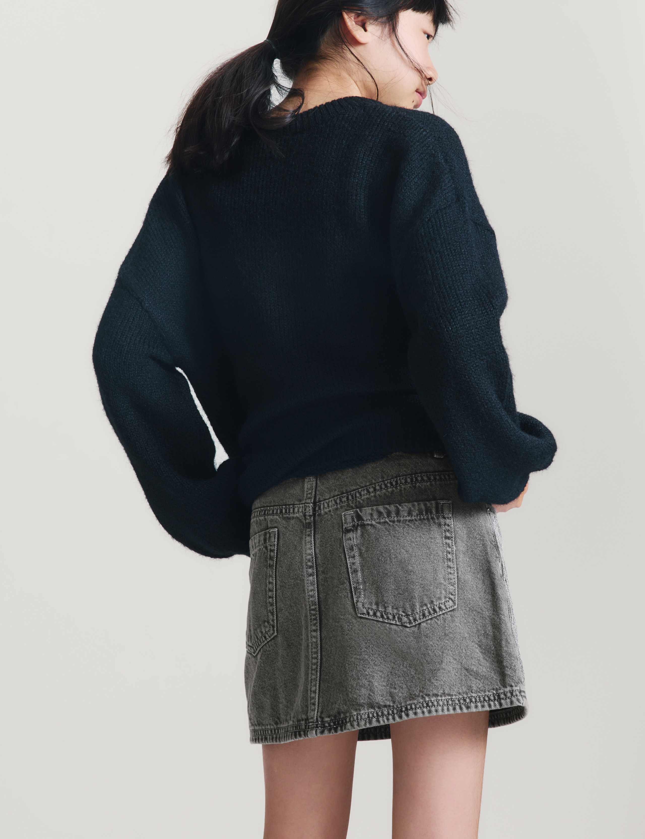 Denim Sequin Mini Skirt (6-16 Yrs) 4 of 6