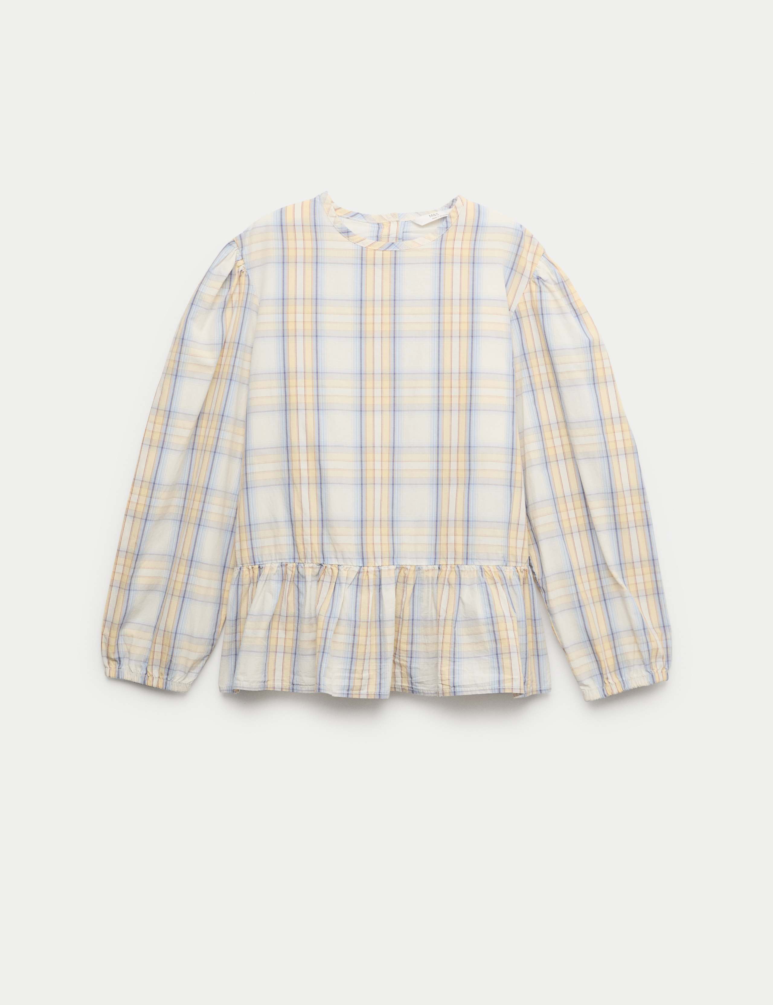 2pc Cotton Rich Knit Tabard and Check Shirt (6-16 Yrs) 2 of 3