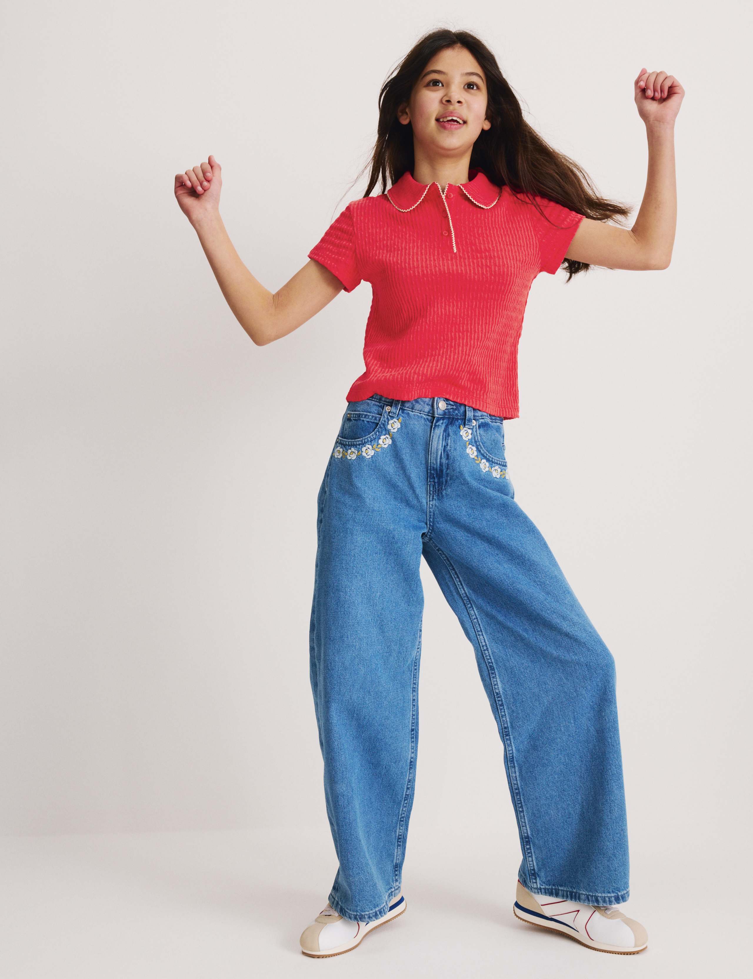 Pointelle Polo Shirt (6-16 Yrs) 3 of 6