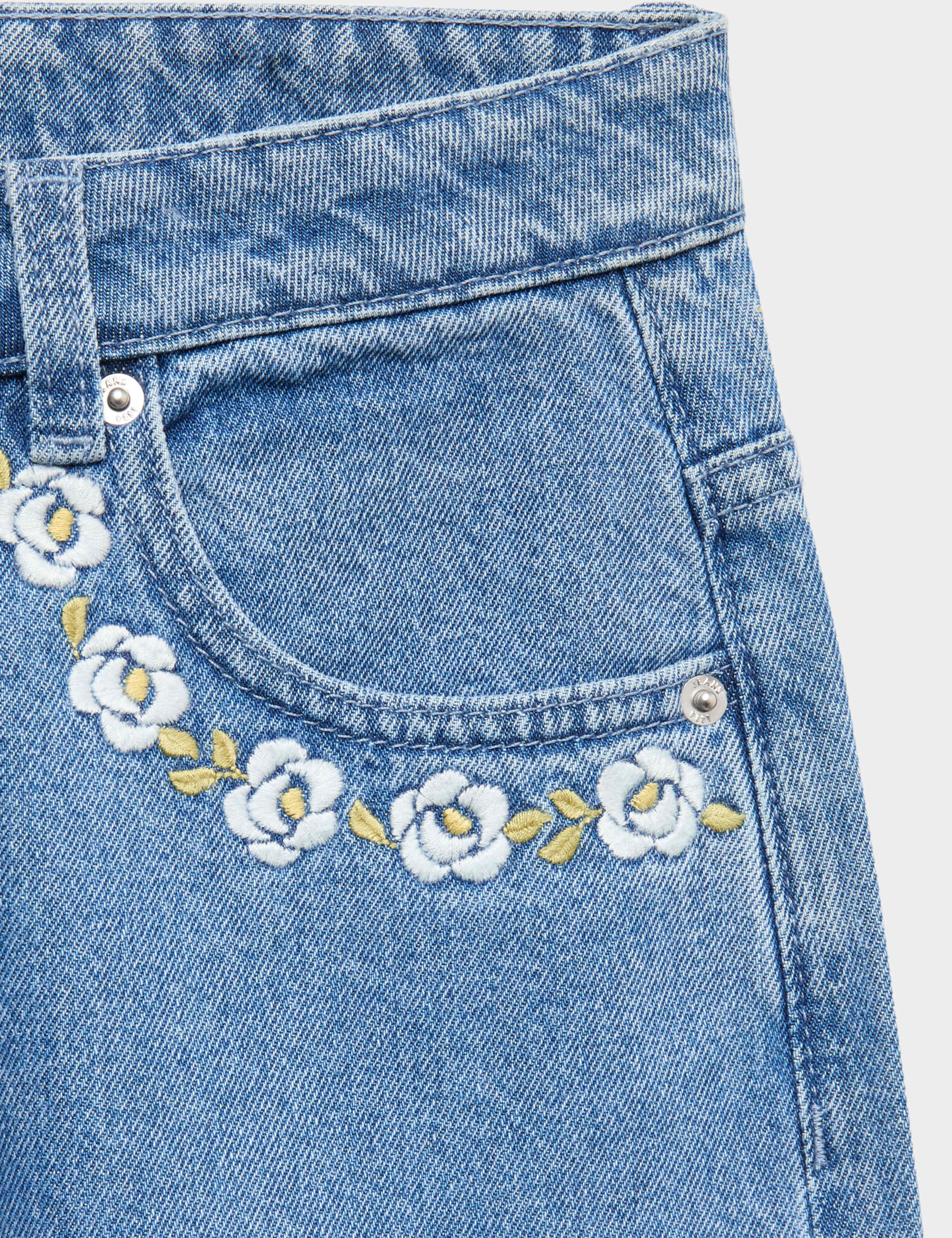 Denim Embroidered Jeans (6-16 Yrs) 2 of 3