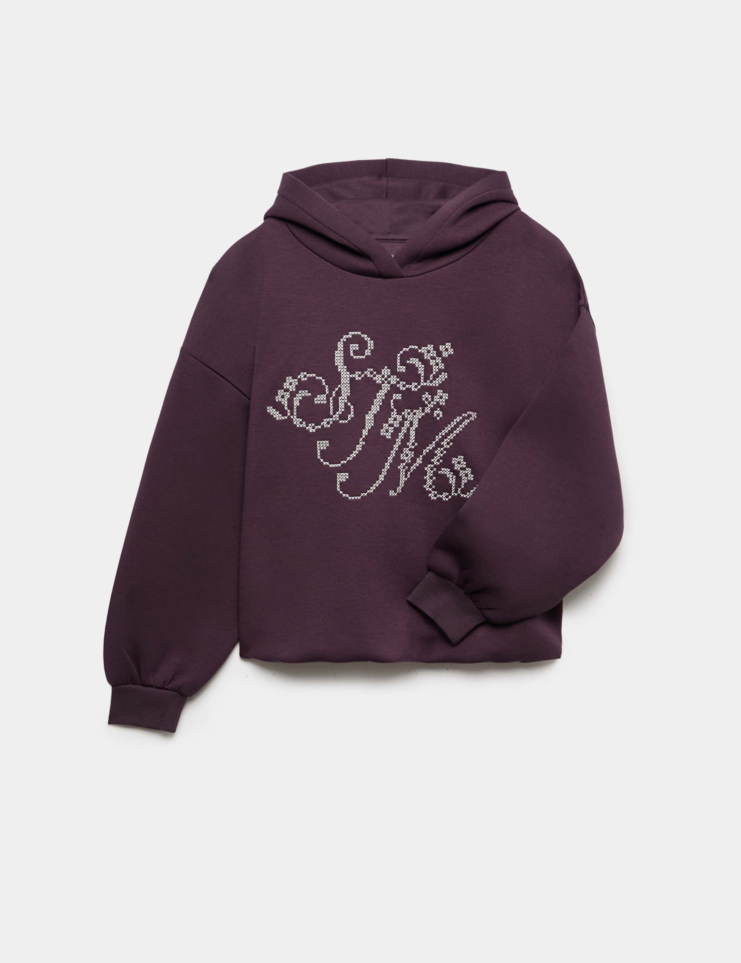 Oversized Bubble Hem Graphic Hoodie 1 of 1