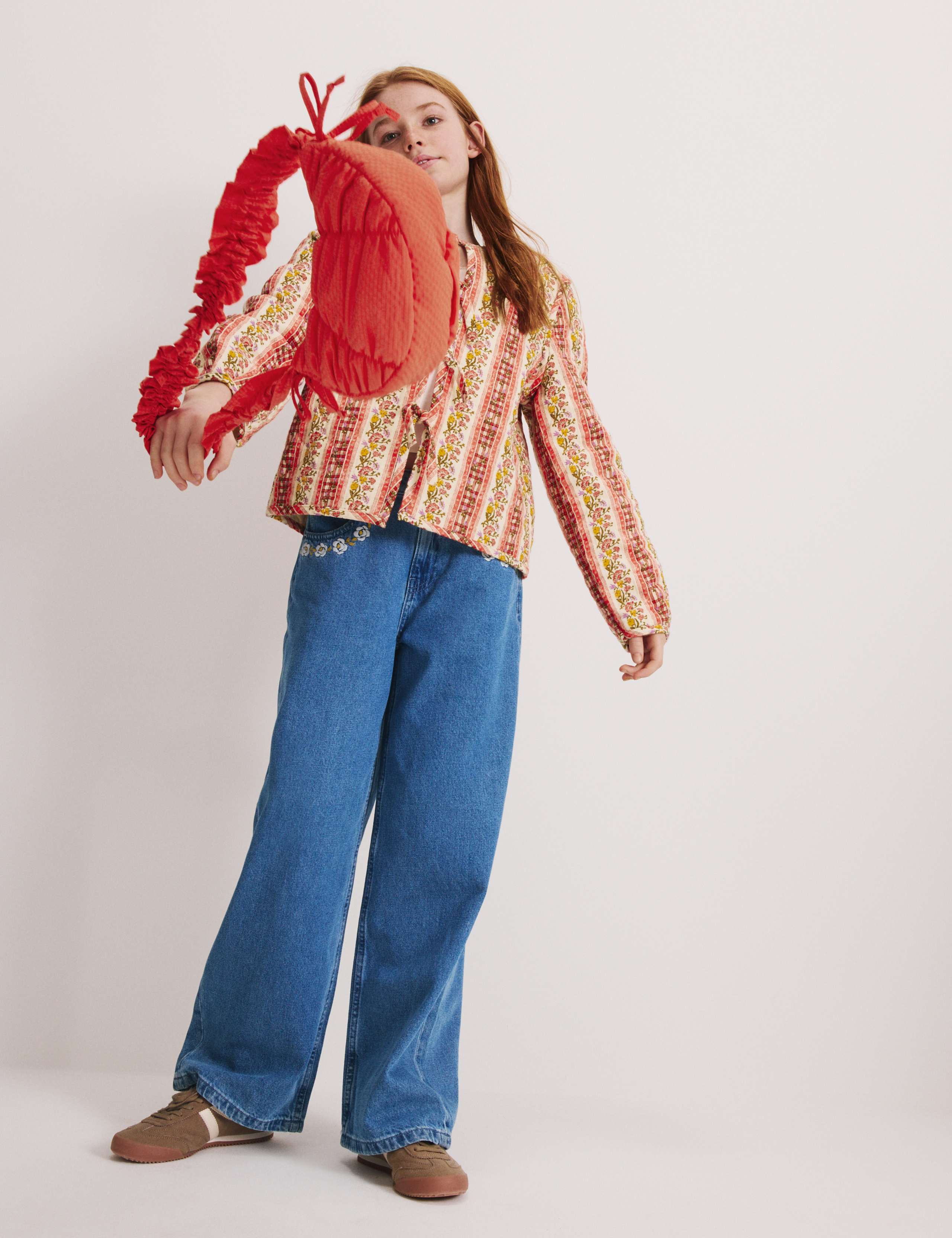 Pure Cotton Quilted Floral Jacket (6-16 Yrs) 3 of 6