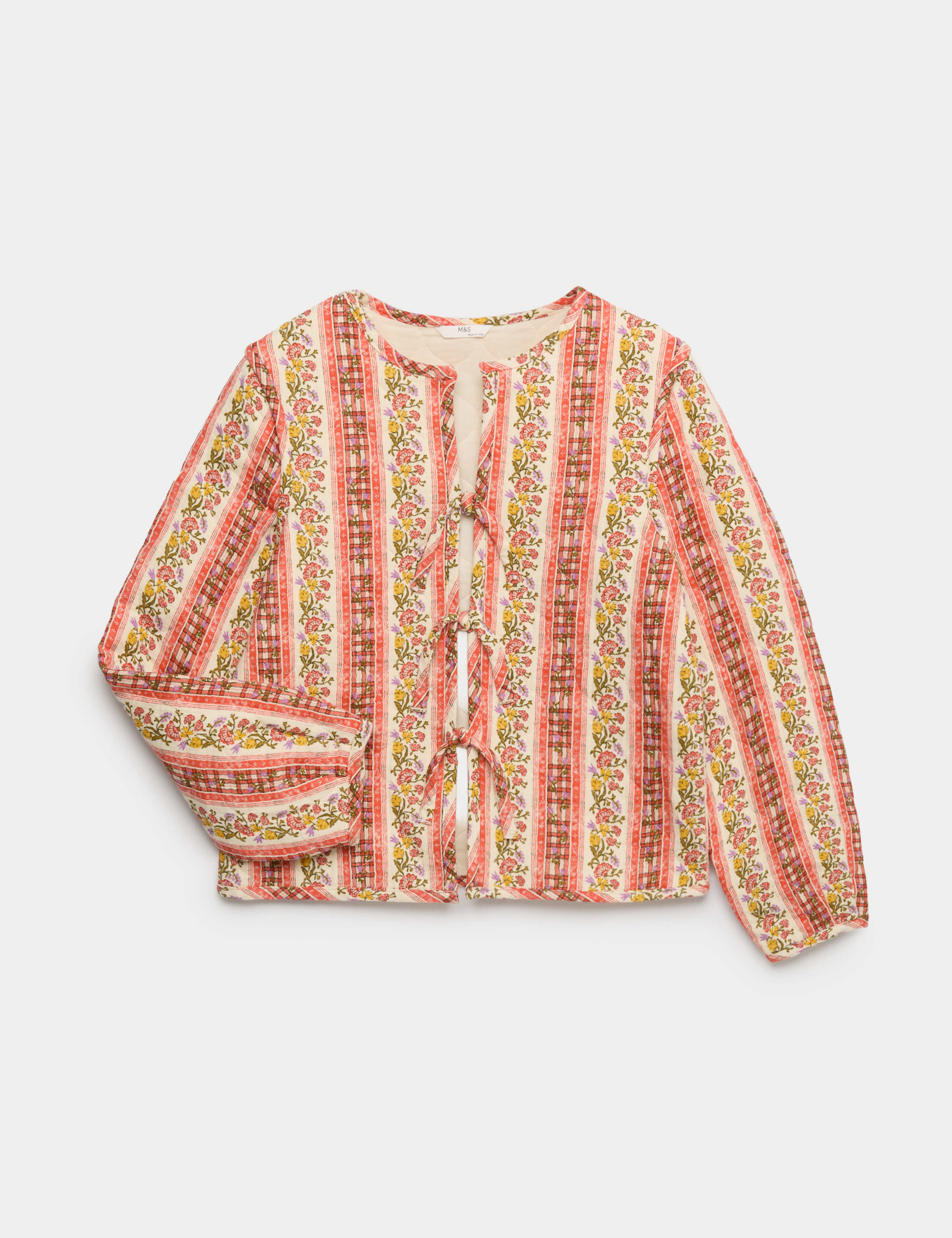 Pure Cotton Quilted Floral Jacket (6-16 Years) 1 of 2