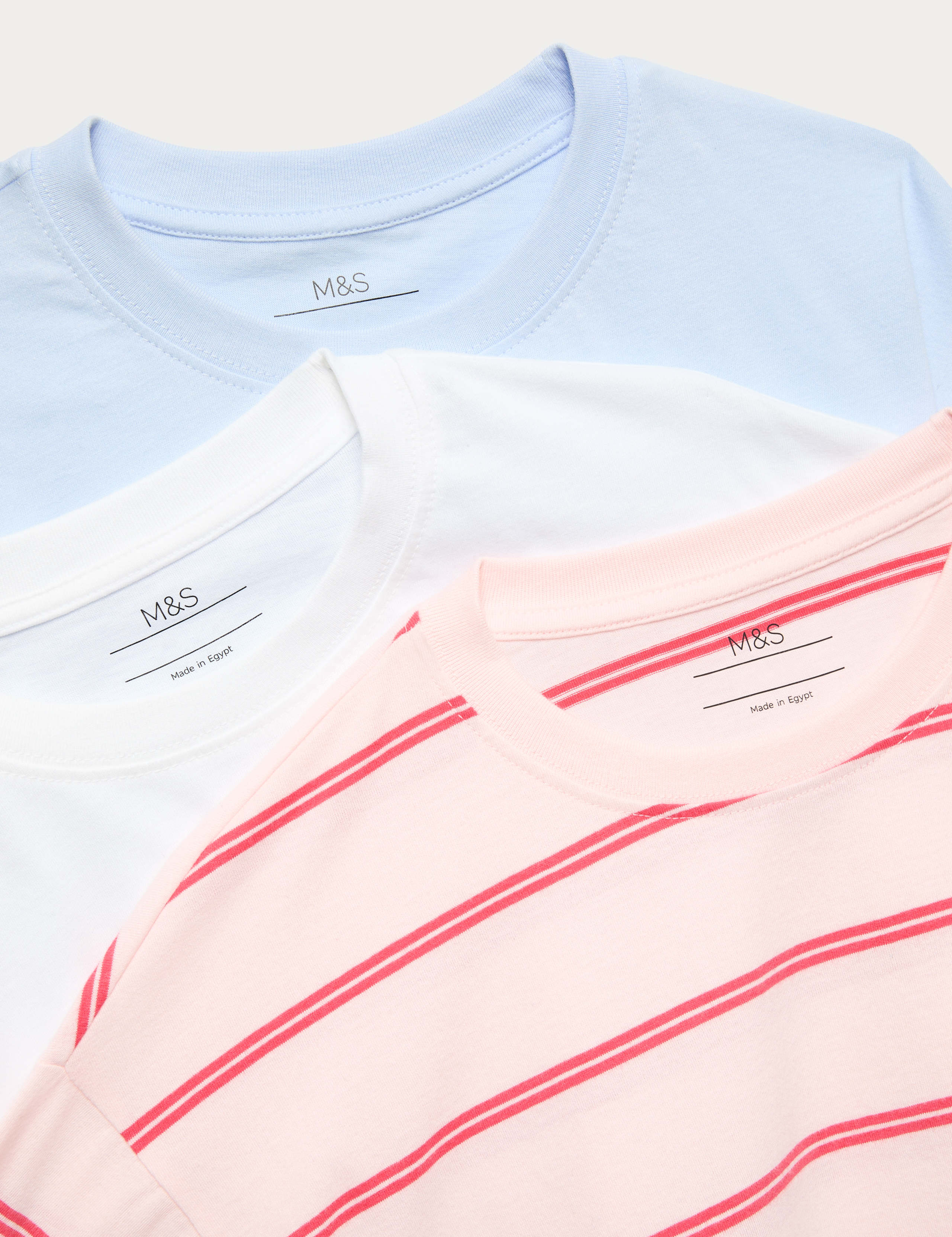 3 Pack Pure Cotton Boxy T-Shirts (6-16 Yrs) 2 of 2