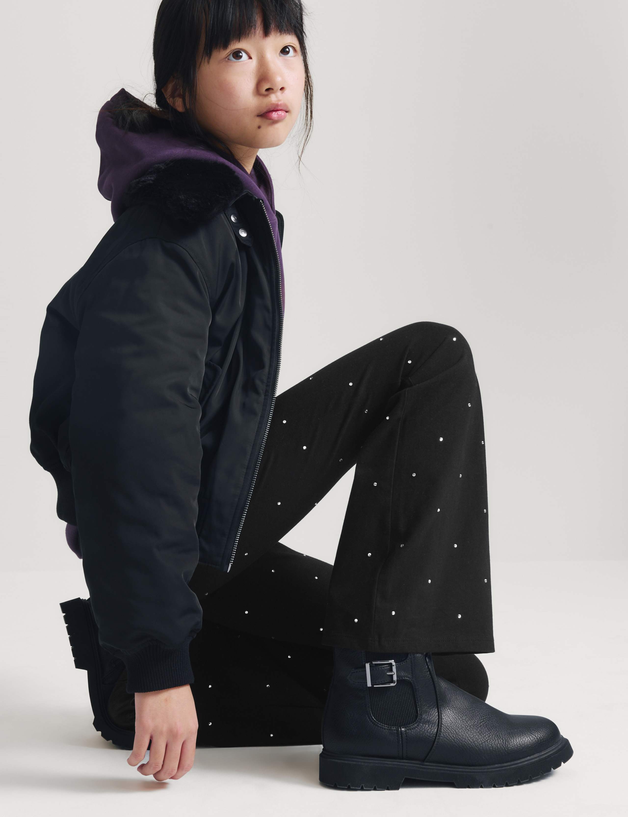 Cotton Rich Studded Kickflare Legging 3 of 6