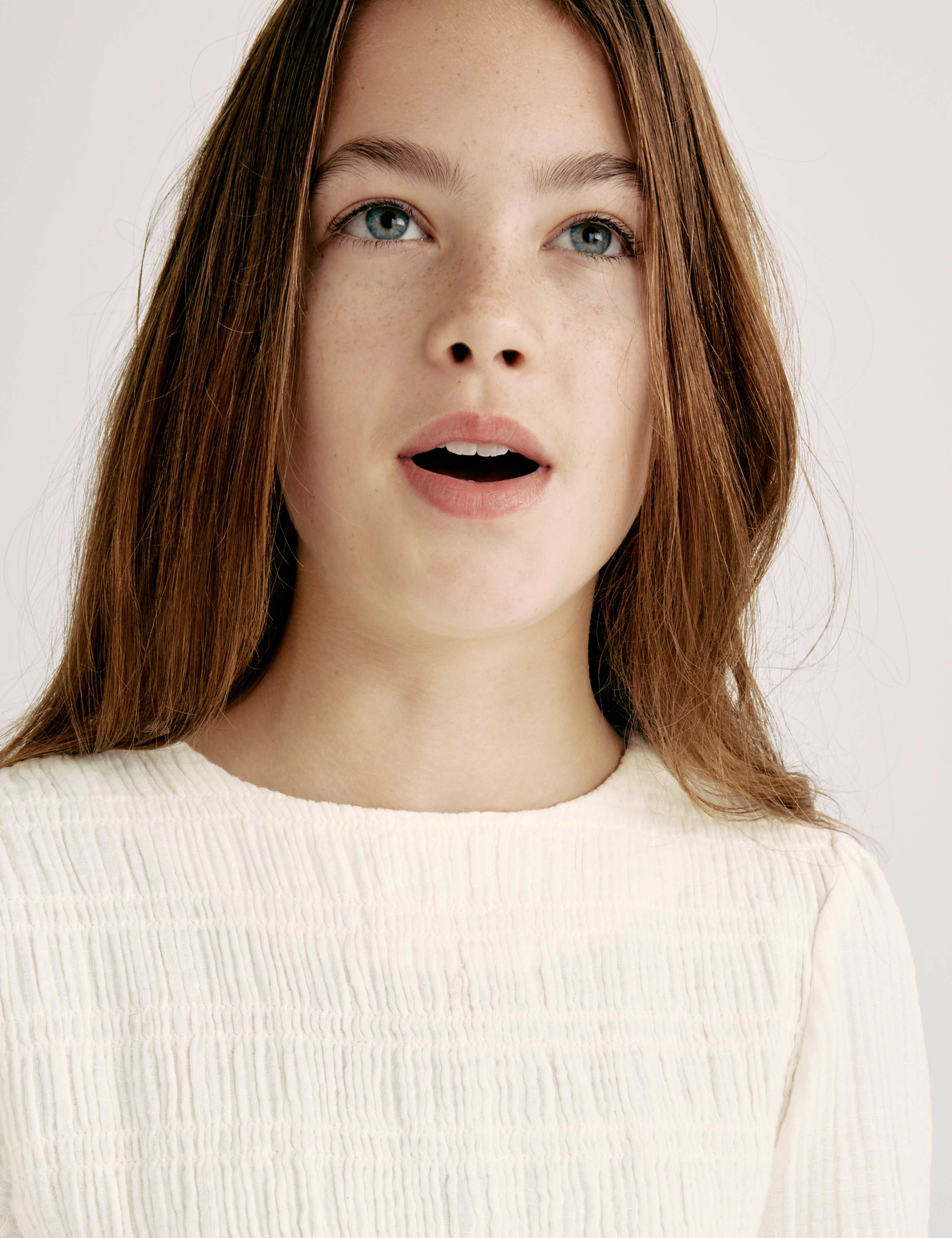 Pure Cotton Shirred Top (6-16 Yrs) 1 of 7