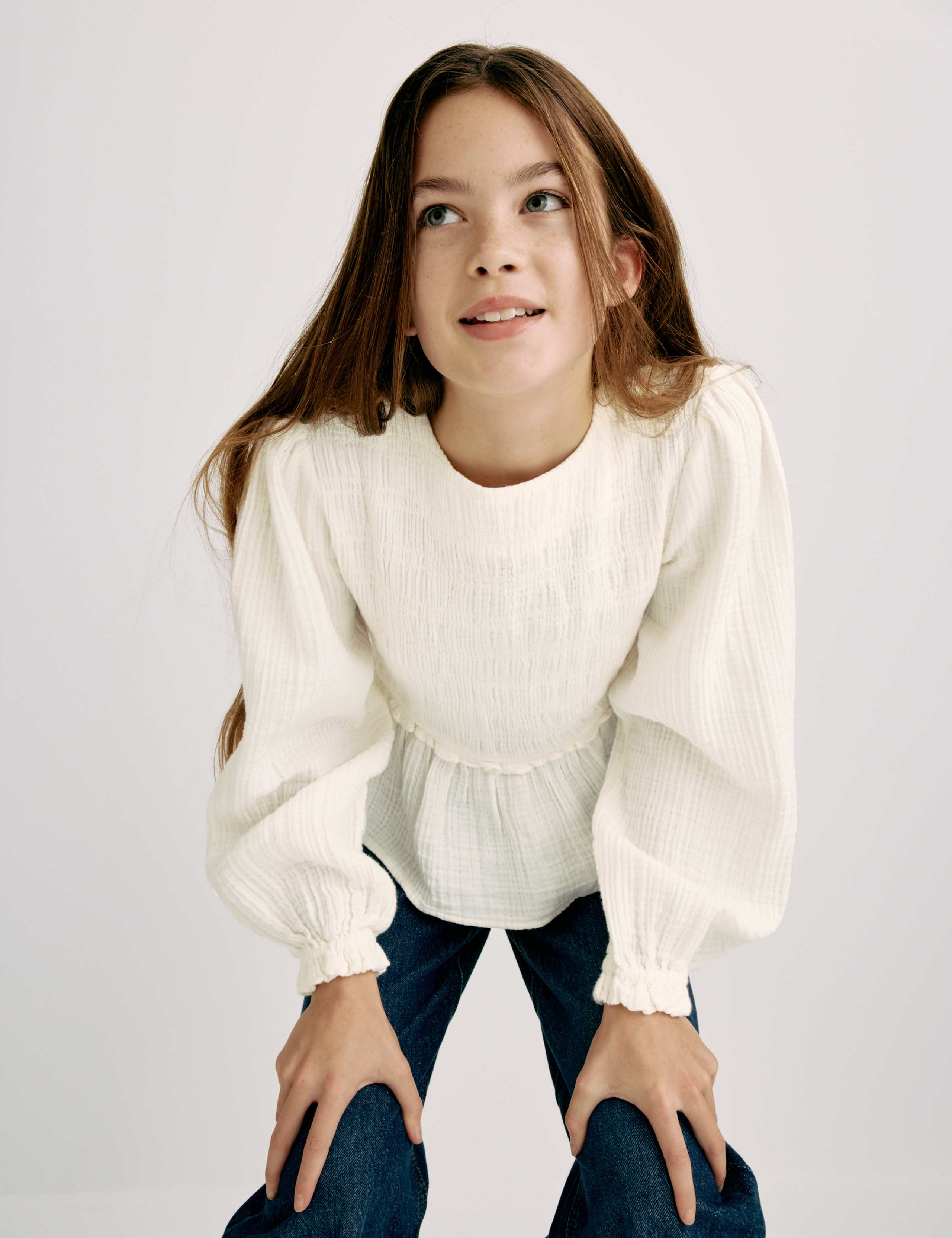 Pure Cotton Shirred Top (6-16 Yrs) 4 of 7